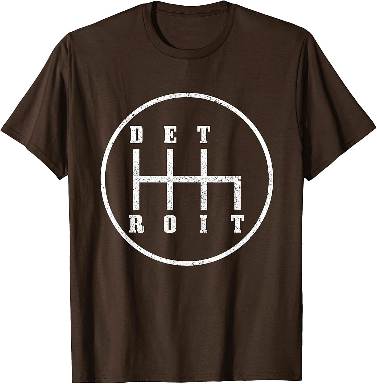  Detroit Gear Shift T-Shirt Manual Transmission Graphic Tee