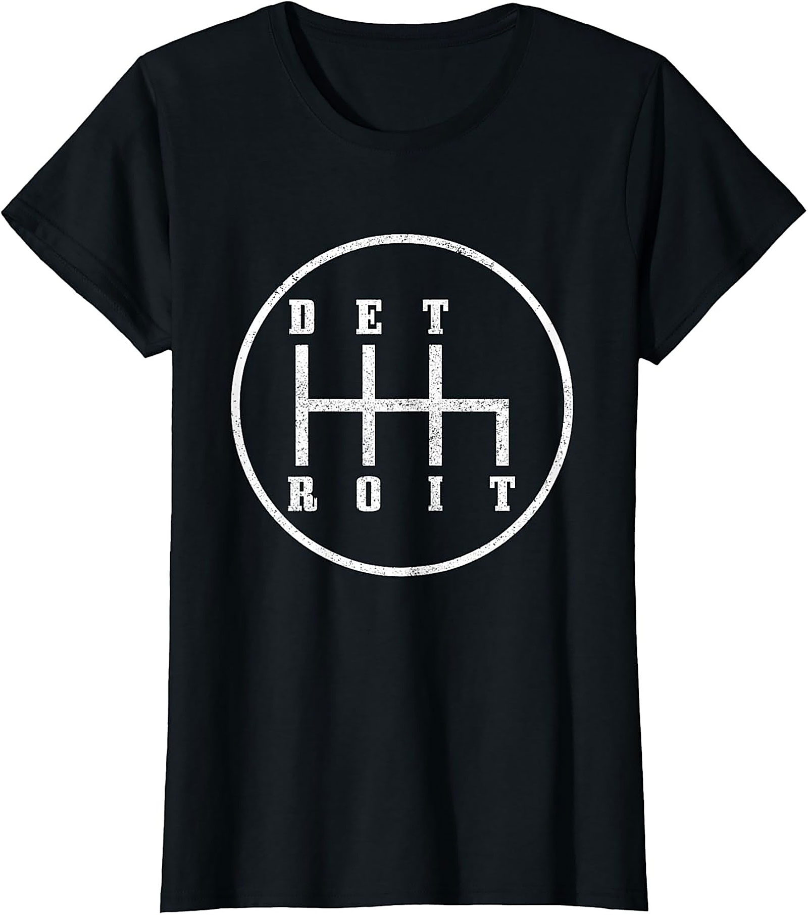  Detroit Gear Shift T-Shirt Manual Transmission Graphic Tee