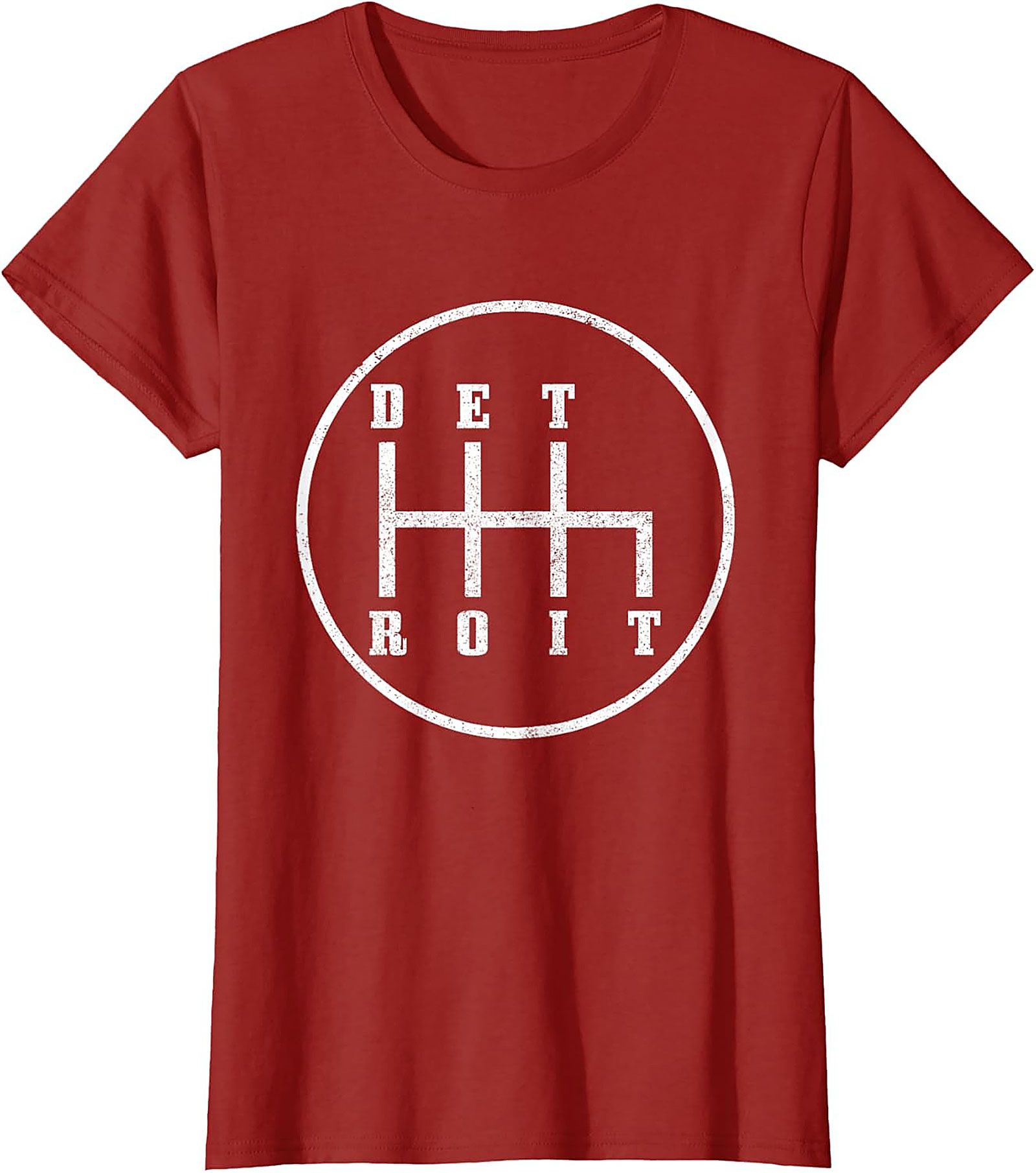  Detroit Gear Shift T-Shirt Manual Transmission Graphic Tee