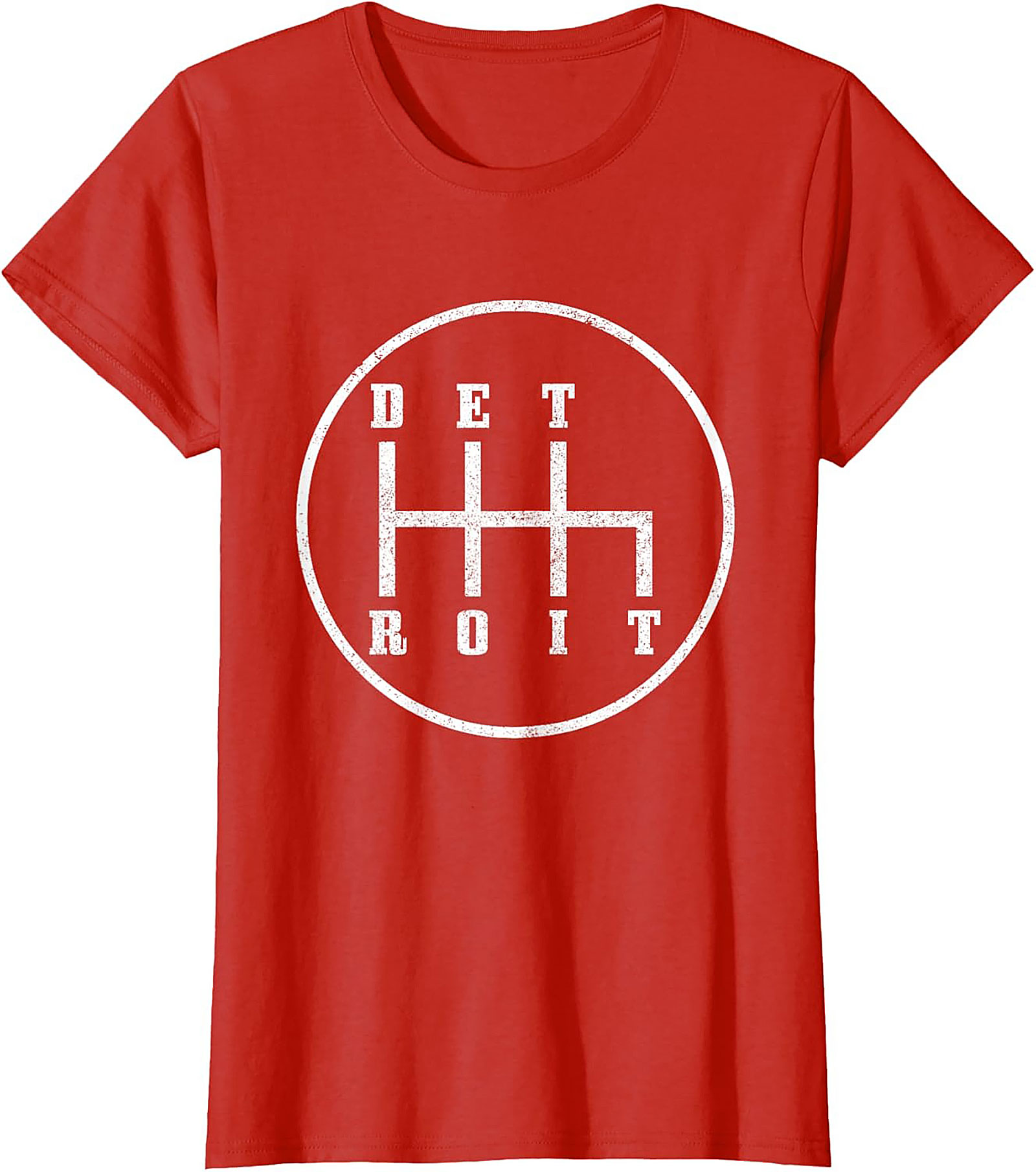  Detroit Gear Shift T-Shirt Manual Transmission Graphic Tee