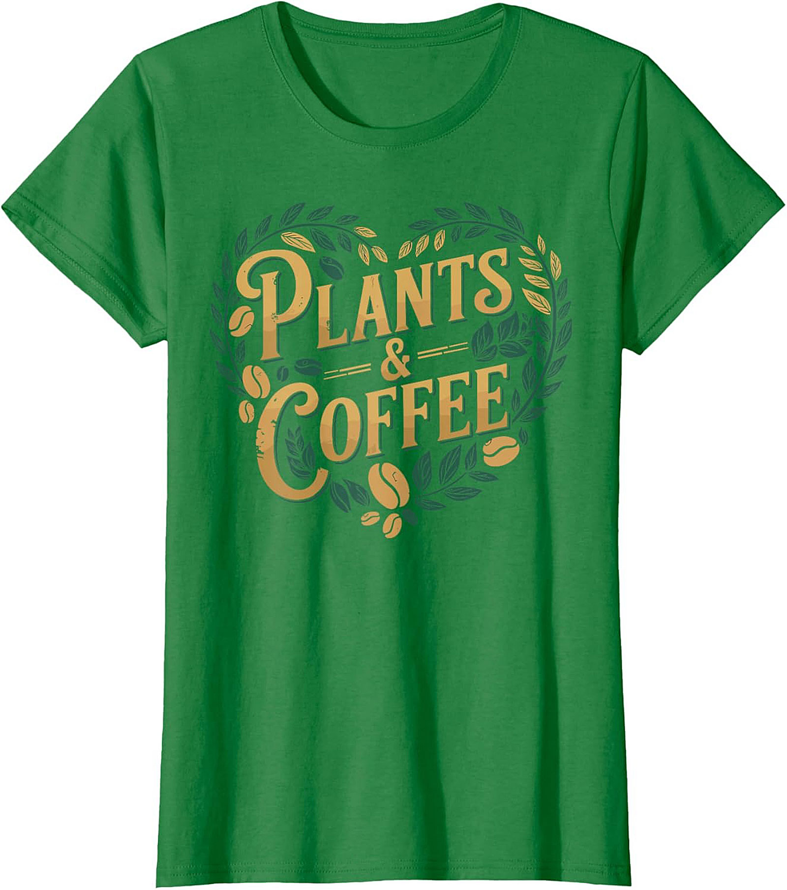 Plants and Coffee T-shirt |Botanical Heart Graphic Tee