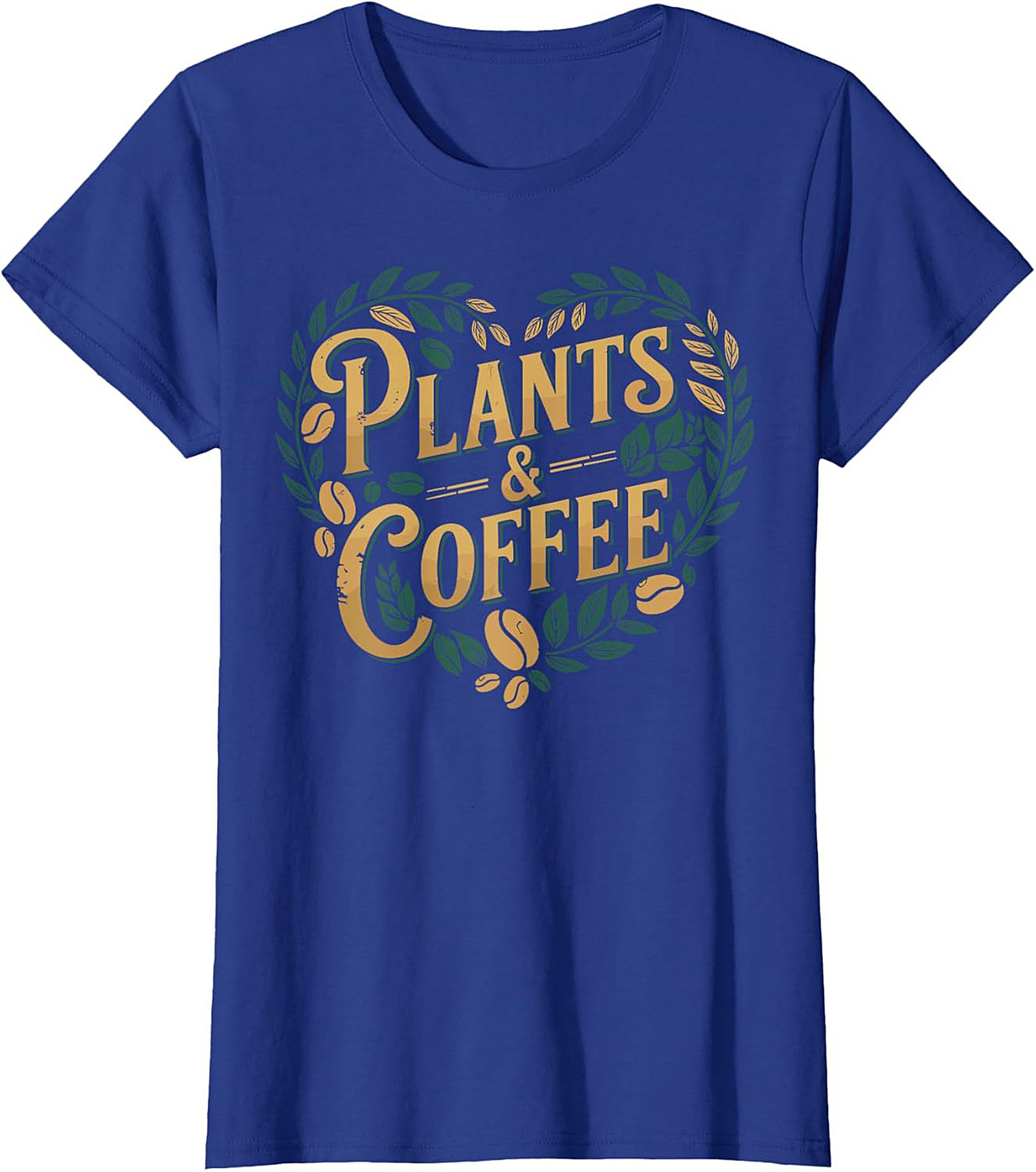 Plants and Coffee T-shirt |Botanical Heart Graphic Tee