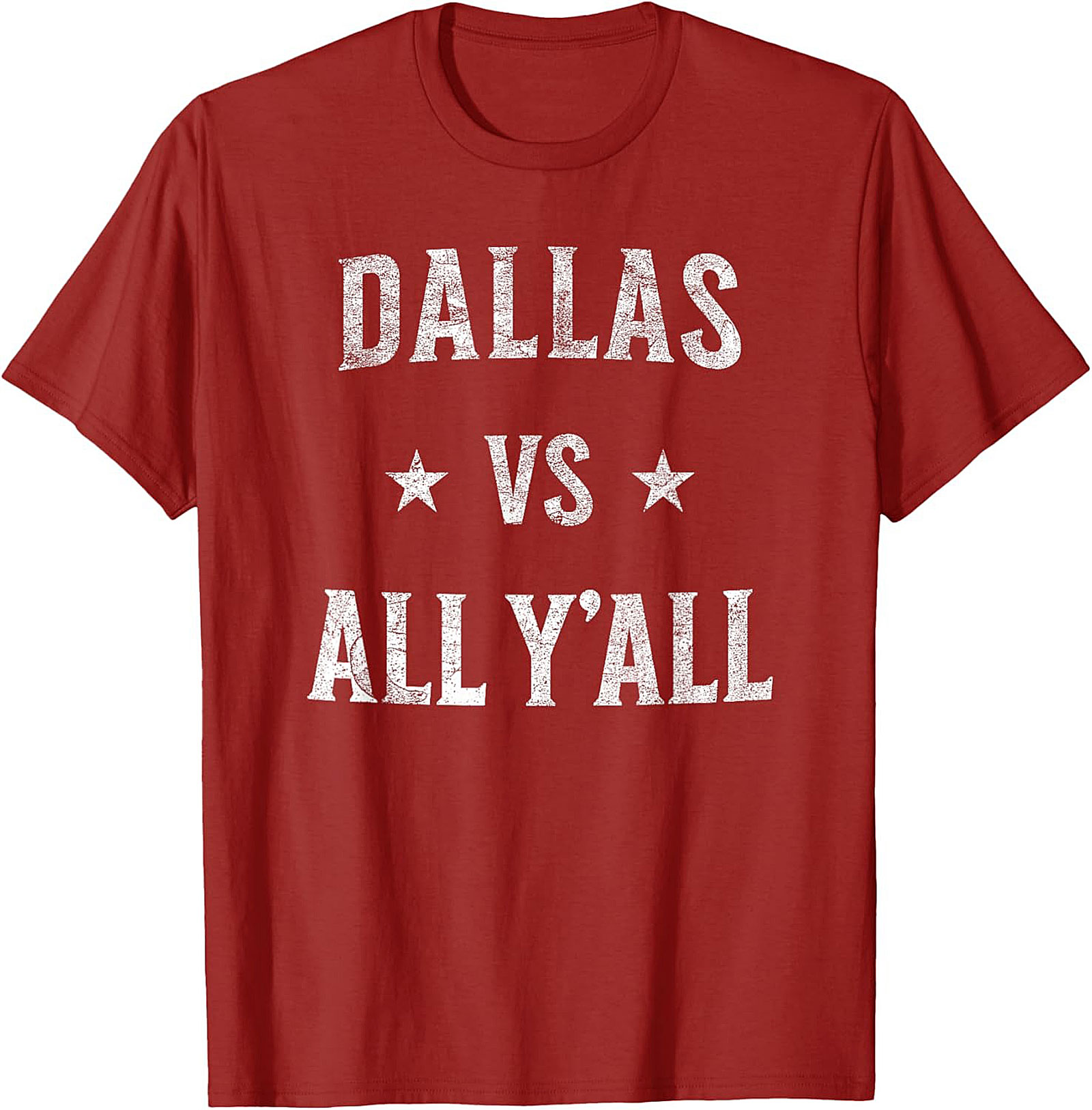 Dallas vs All Y'all T-Shirt Texas Pride Graphic Tee