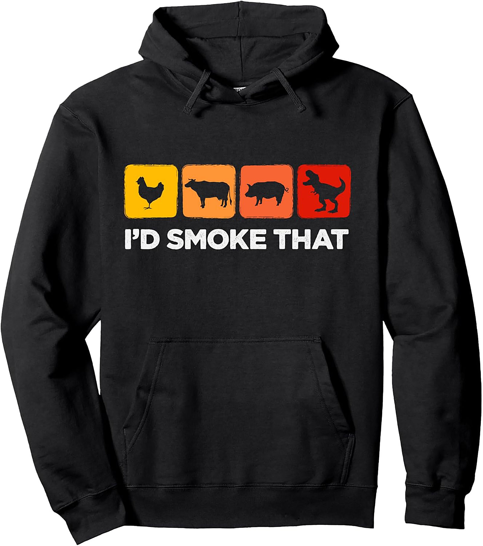I’d Smoke That Funny BBQ Pullover Hoodie | Grilling Gift