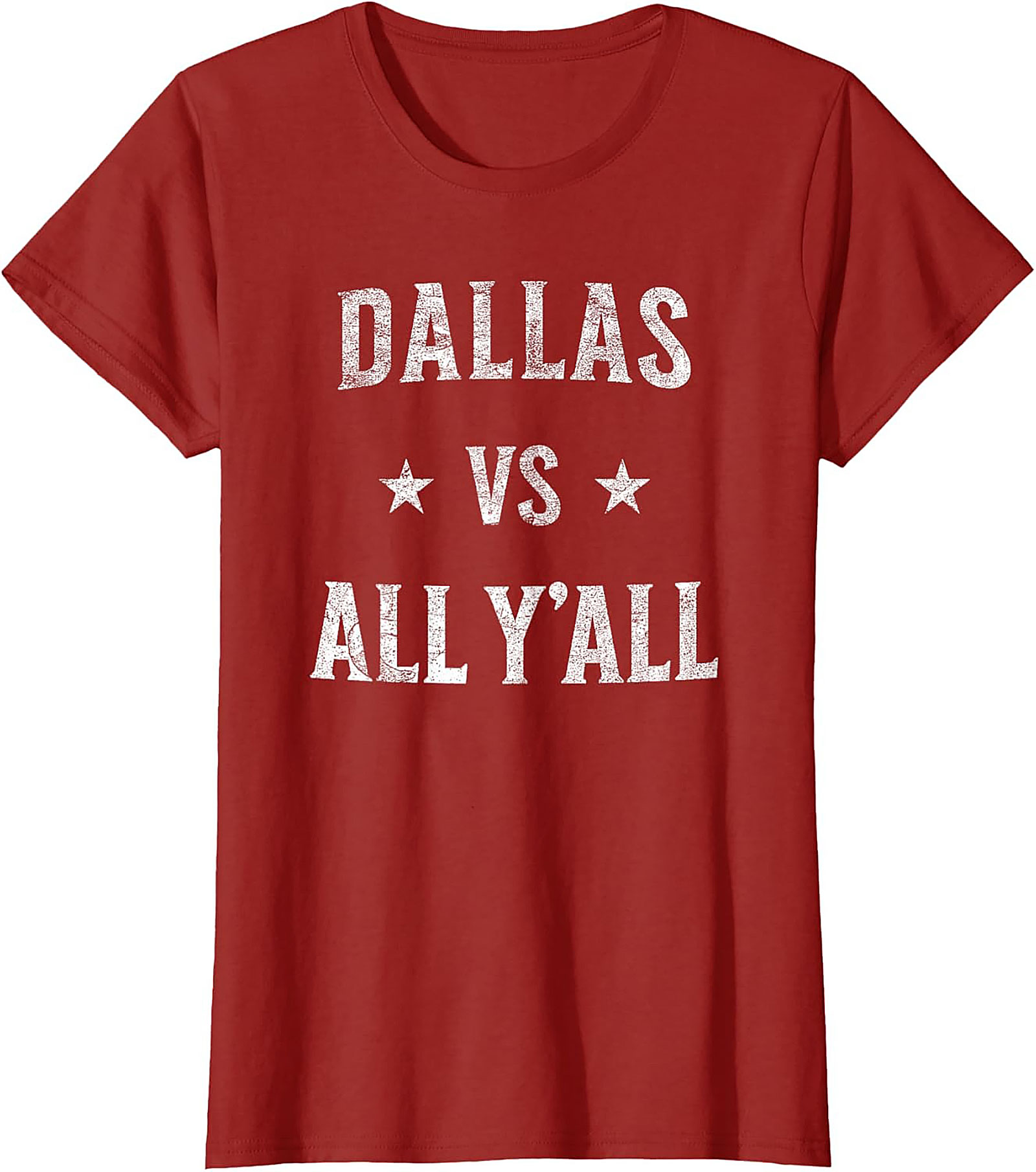Dallas vs All Y'all T-Shirt Texas Pride Graphic Tee