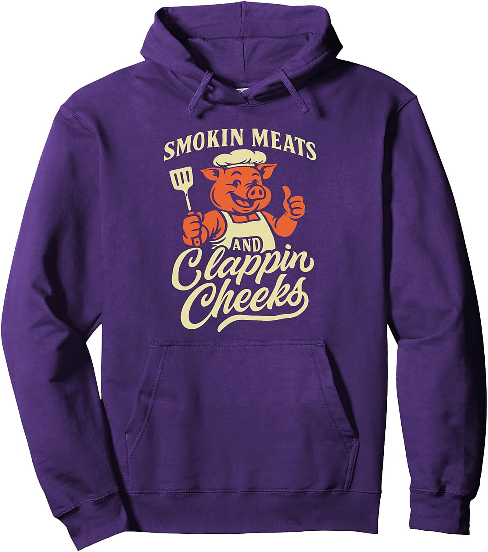 Smokin Meats and Clappin Cheeks Hoodie | Funny BBQ Pullover