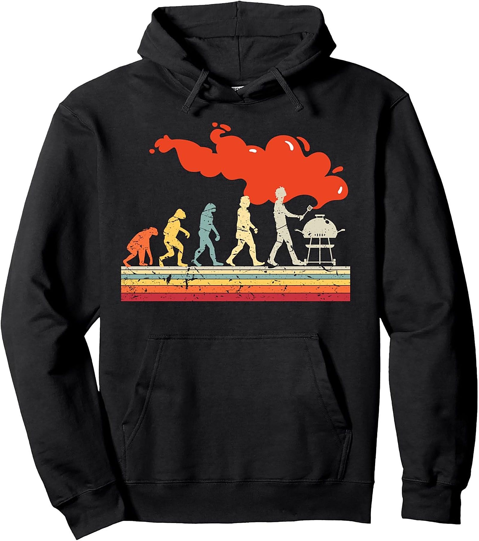 Evolution of BBQ Hoodie | Funny Grilling Pullover Graphic
