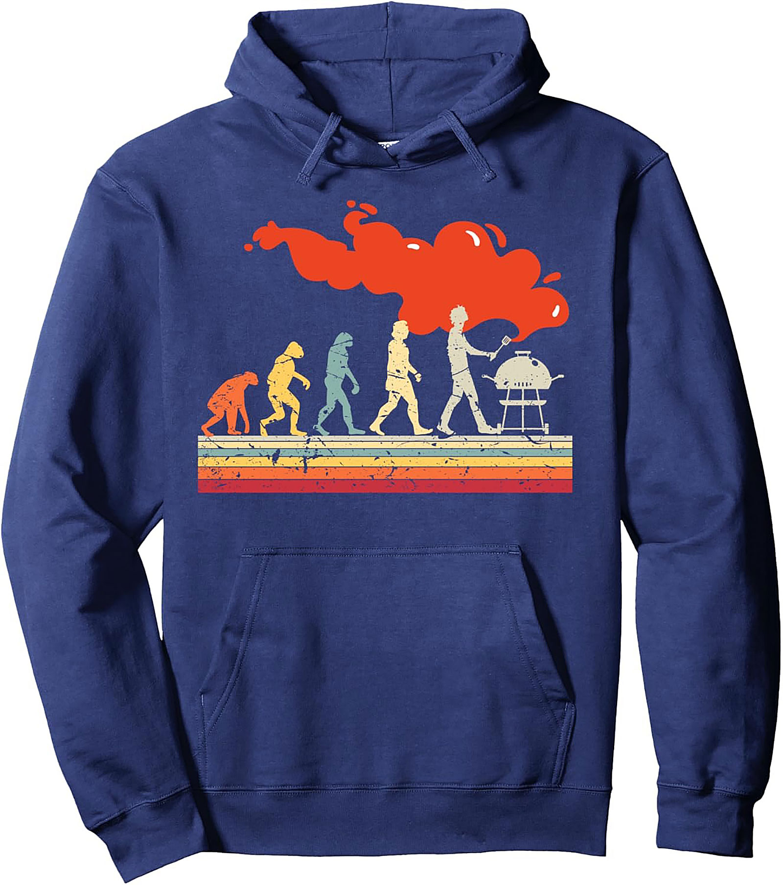 Evolution of BBQ Hoodie | Funny Grilling Pullover Graphic