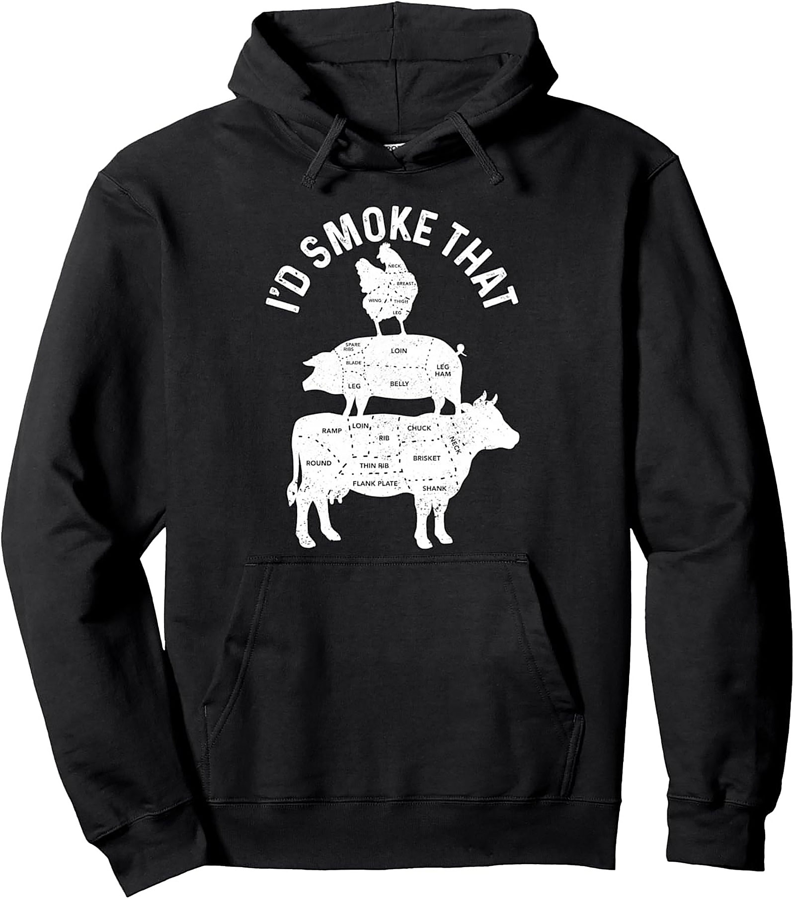 I’d Smoke That BBQ Pitmaster Pullover Hoodie | Funny Gift