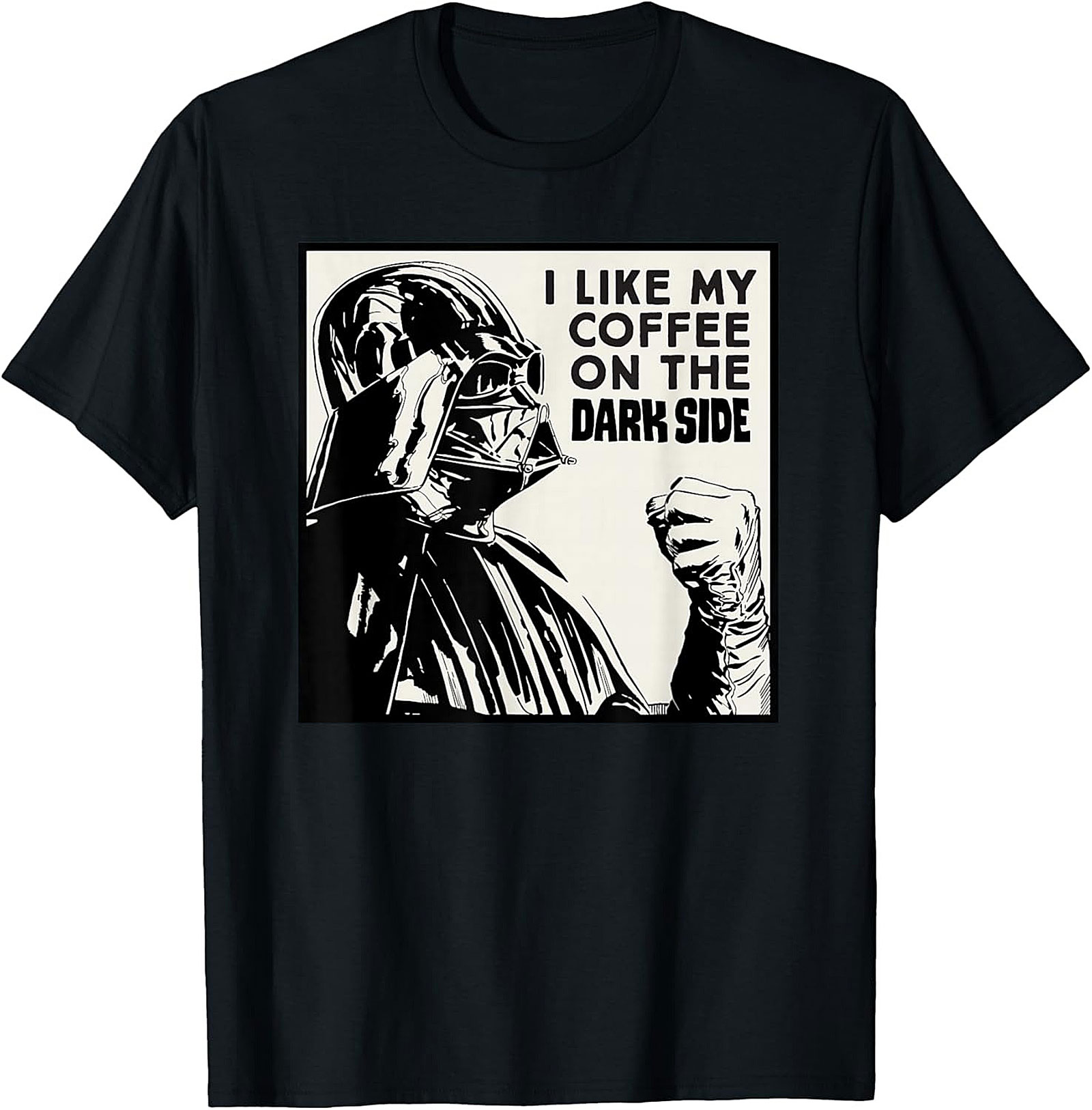 Dark Side Coffee T-Shirt Funny Darth Vader Graphic Tee