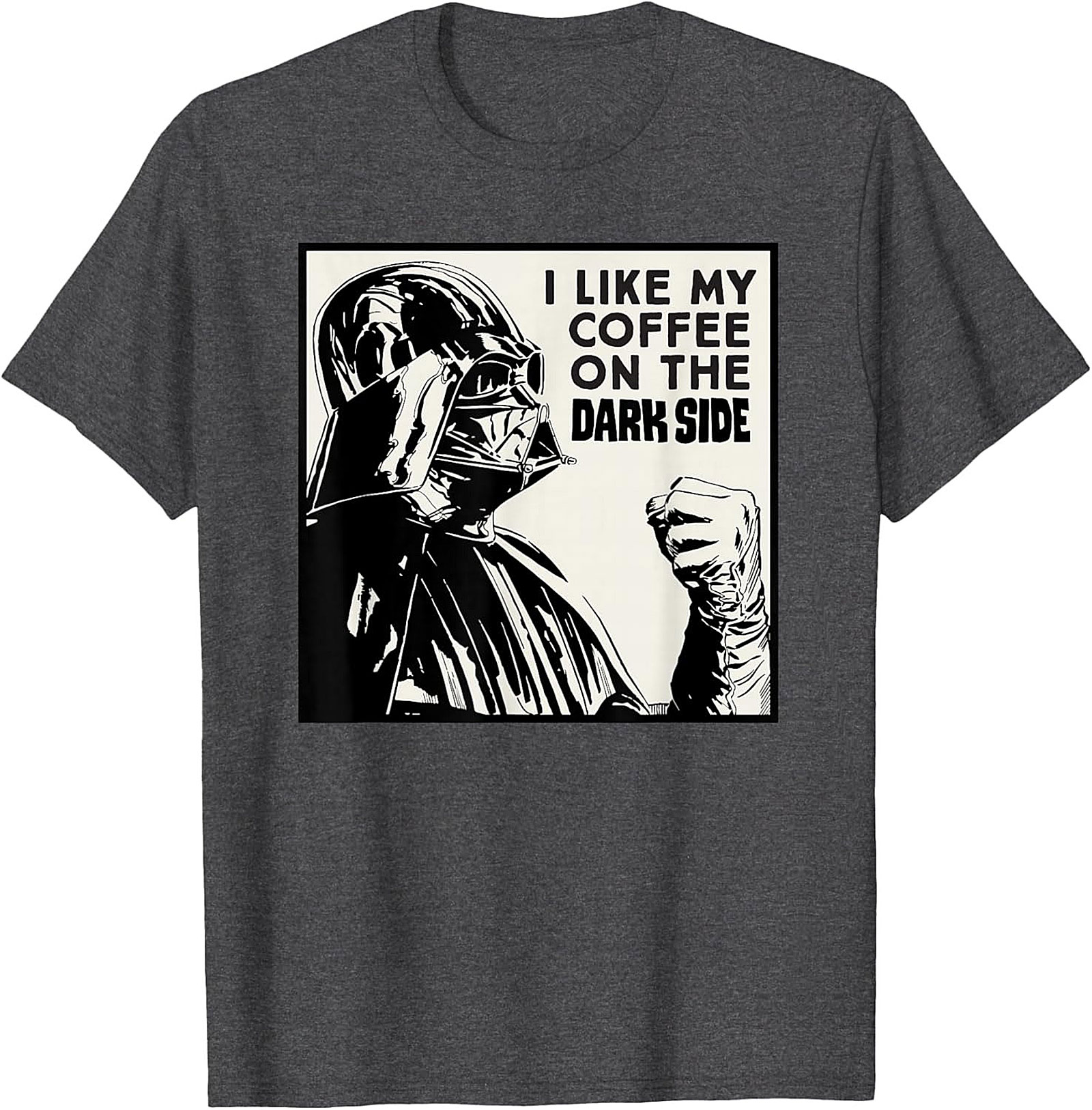 Dark Side Coffee T-Shirt Funny Darth Vader Graphic Tee
