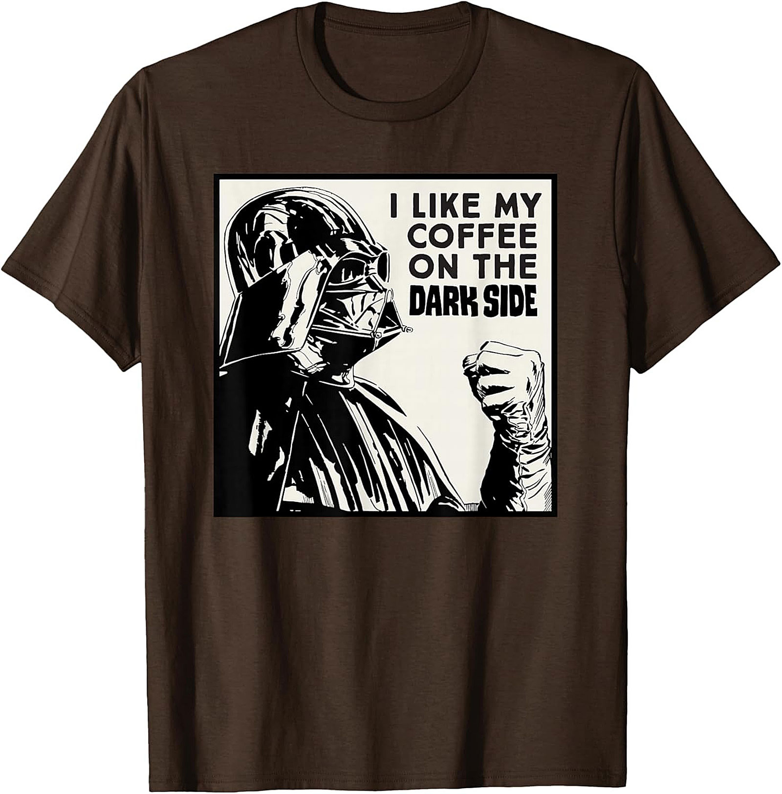 Dark Side Coffee T-Shirt Funny Darth Vader Graphic Tee
