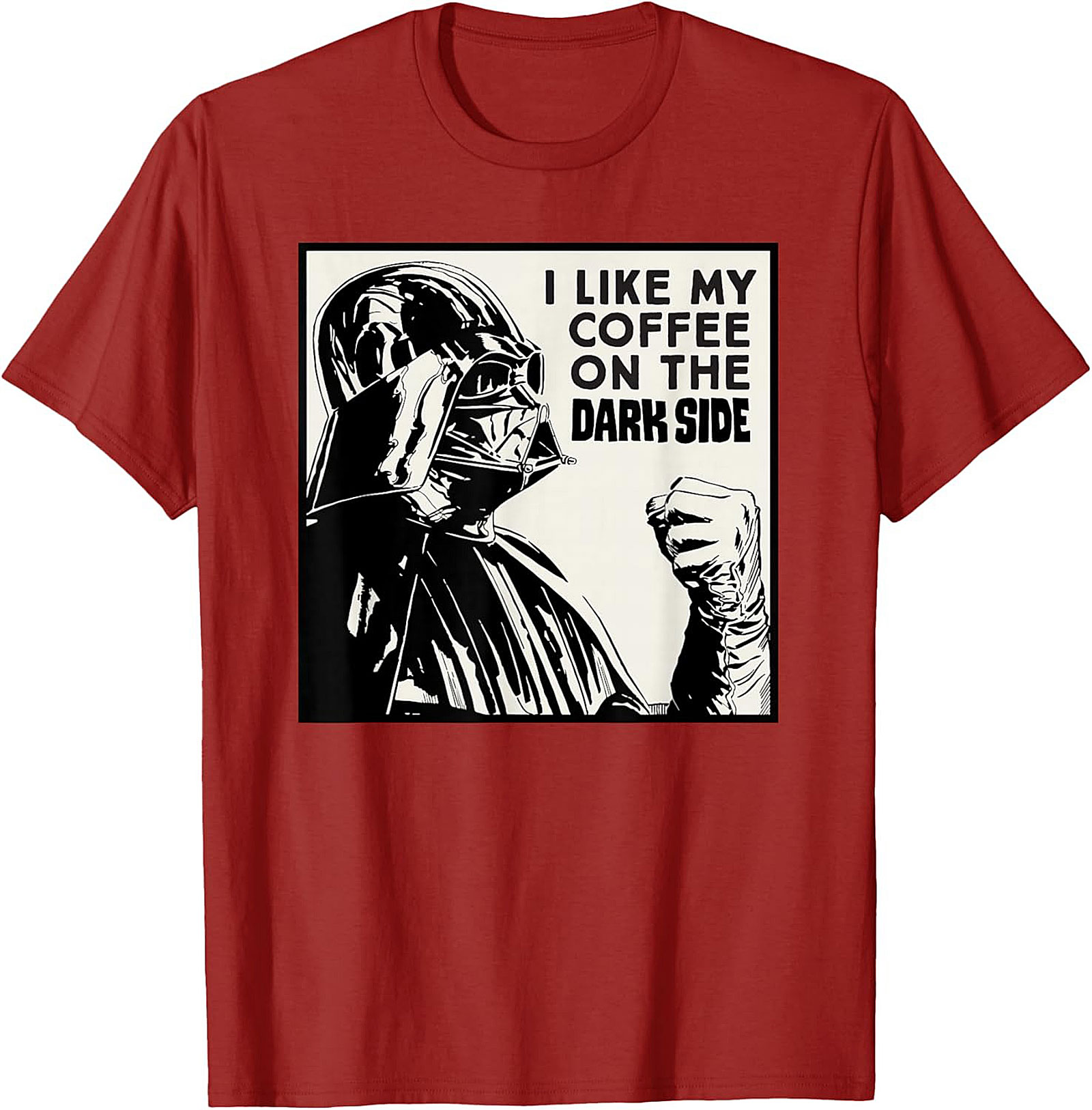 Dark Side Coffee T-Shirt Funny Darth Vader Graphic Tee