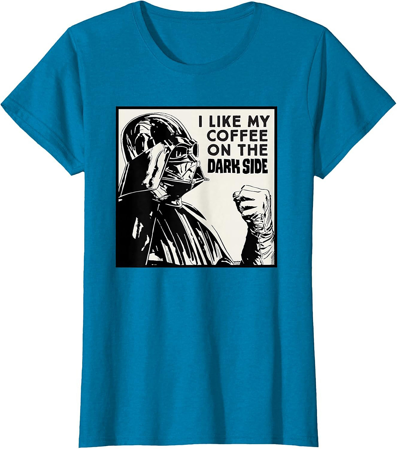 Dark Side Coffee T-Shirt Funny Darth Vader Graphic Tee