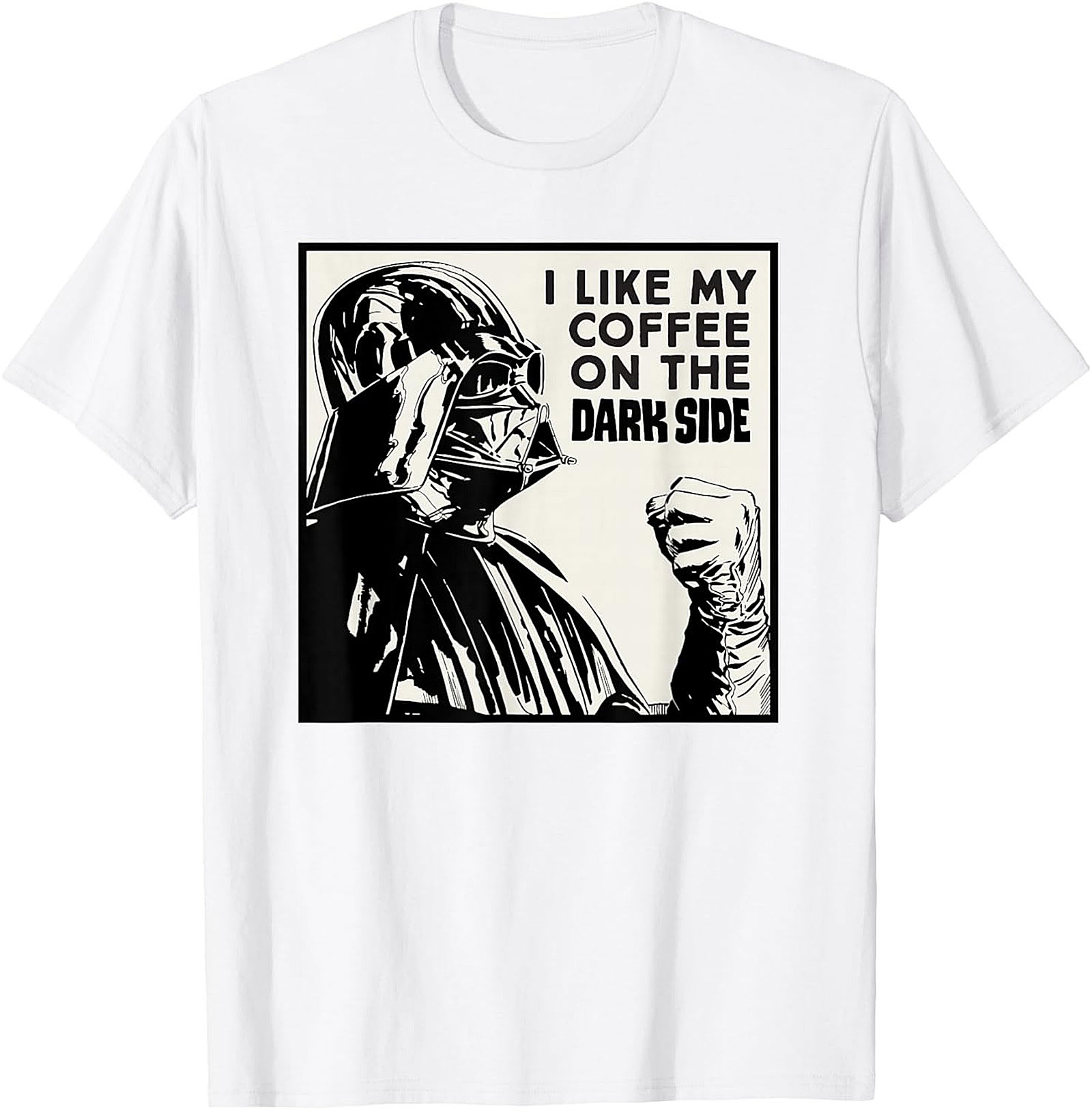 Dark Side Coffee T-Shirt Funny Darth Vader Graphic Tee