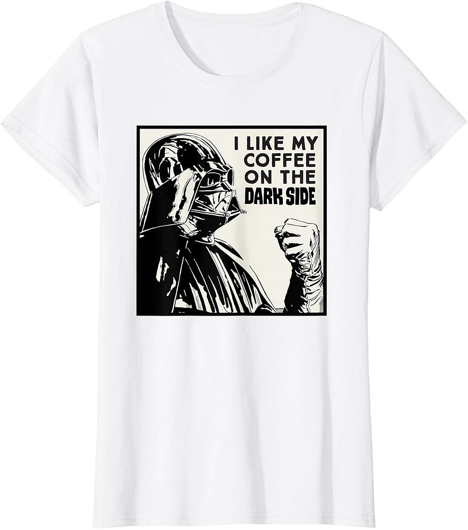 Dark Side Coffee T-Shirt Funny Darth Vader Graphic Tee