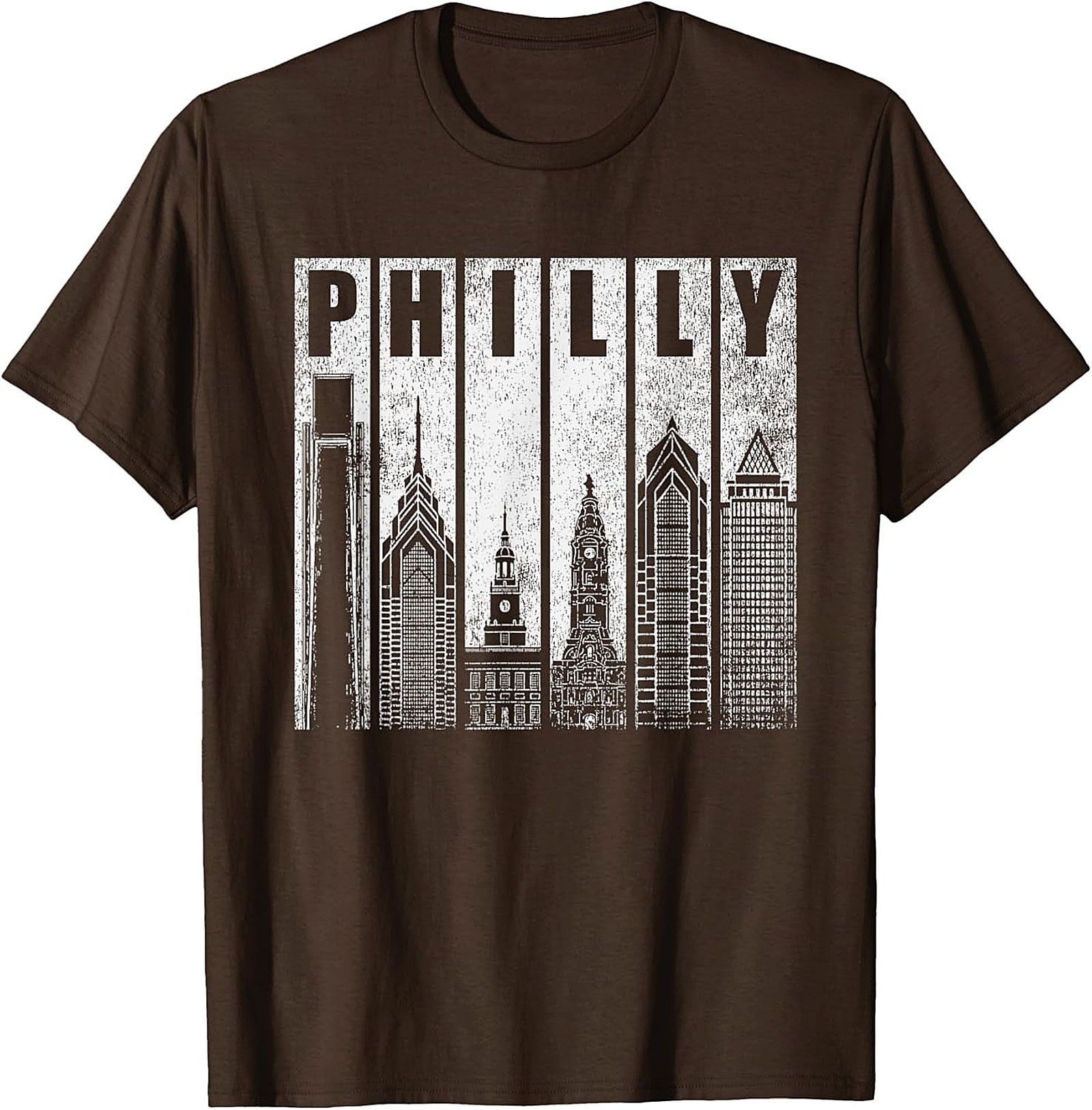 Philly Skyline Graphic Tee Vintage Philadelphia T-Shirt