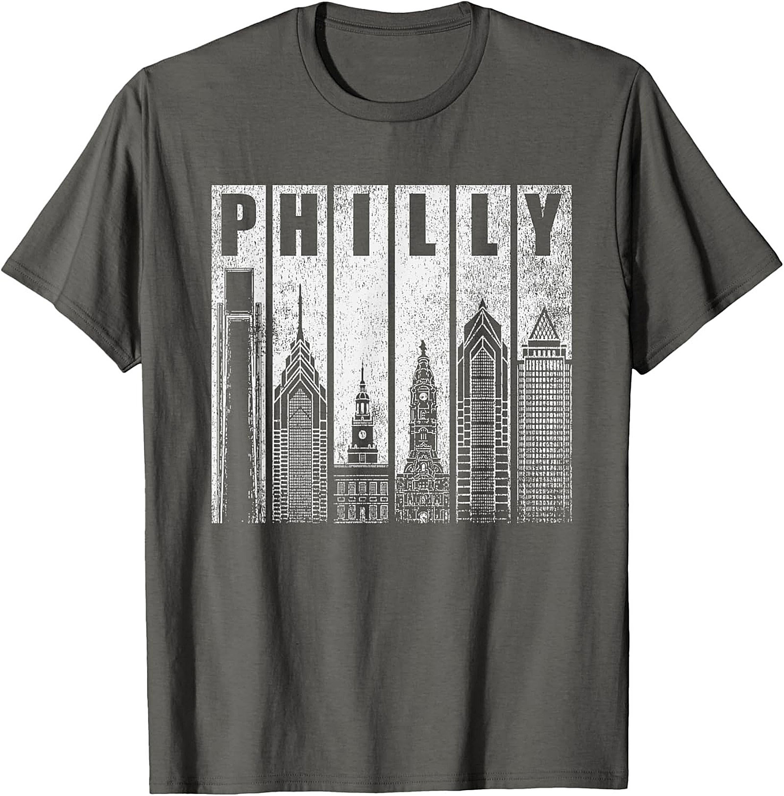 Philly Skyline Graphic Tee Vintage Philadelphia T-Shirt