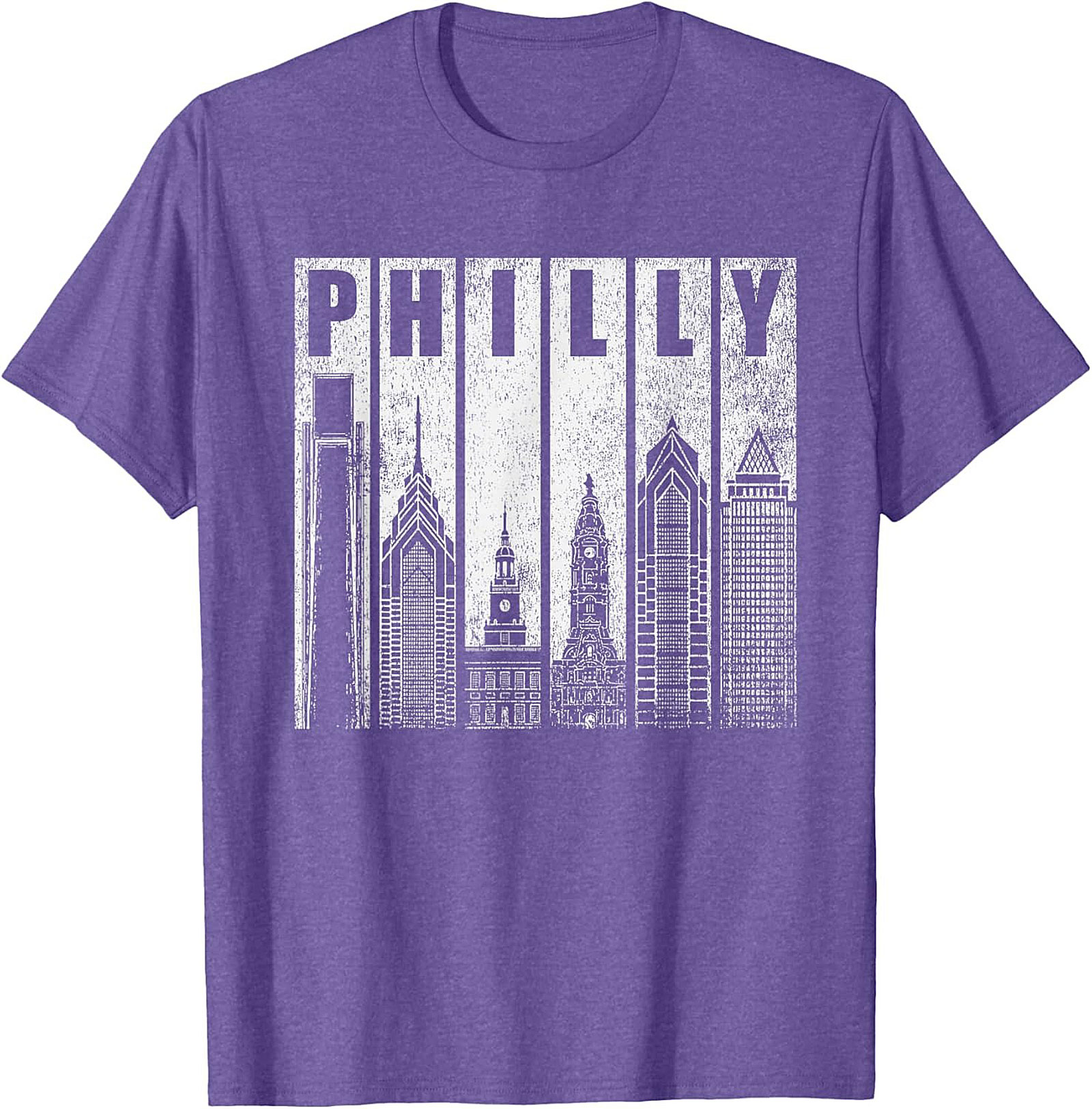 Philly Skyline Graphic Tee Vintage Philadelphia T-Shirt