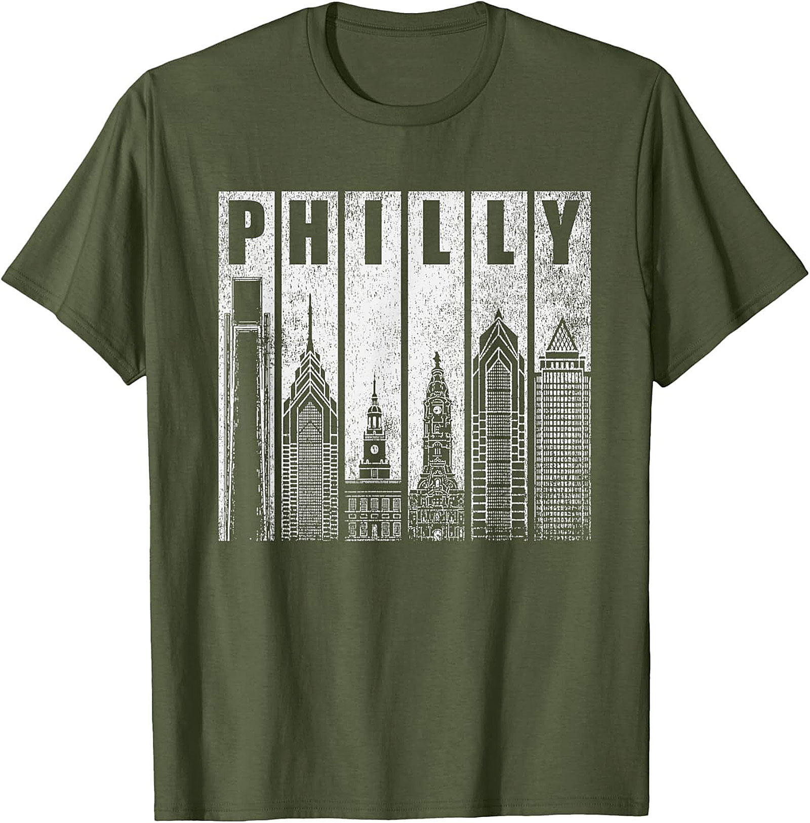Philly Skyline Graphic Tee Vintage Philadelphia T-Shirt