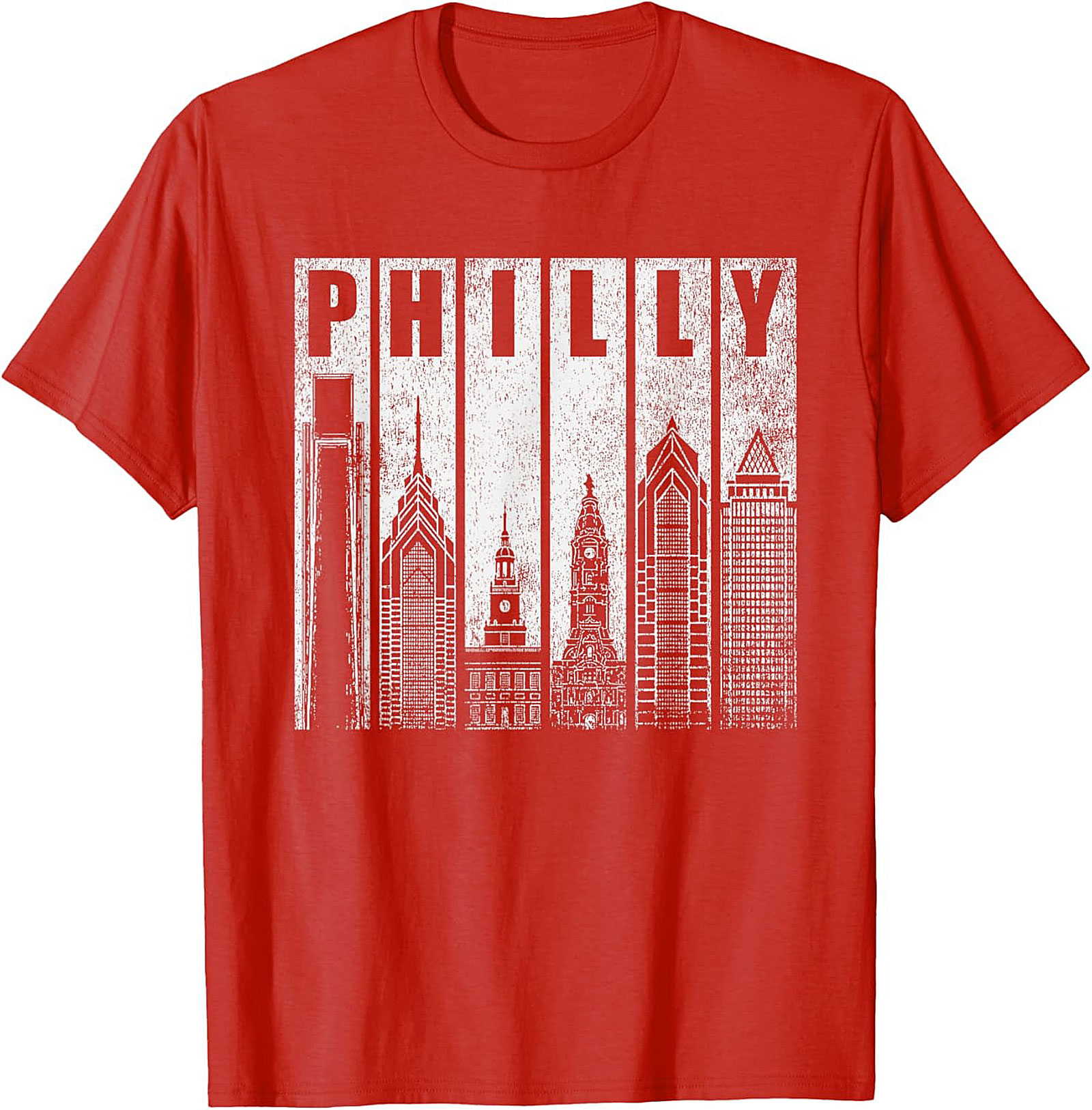 Philly Skyline Graphic Tee Vintage Philadelphia T-Shirt