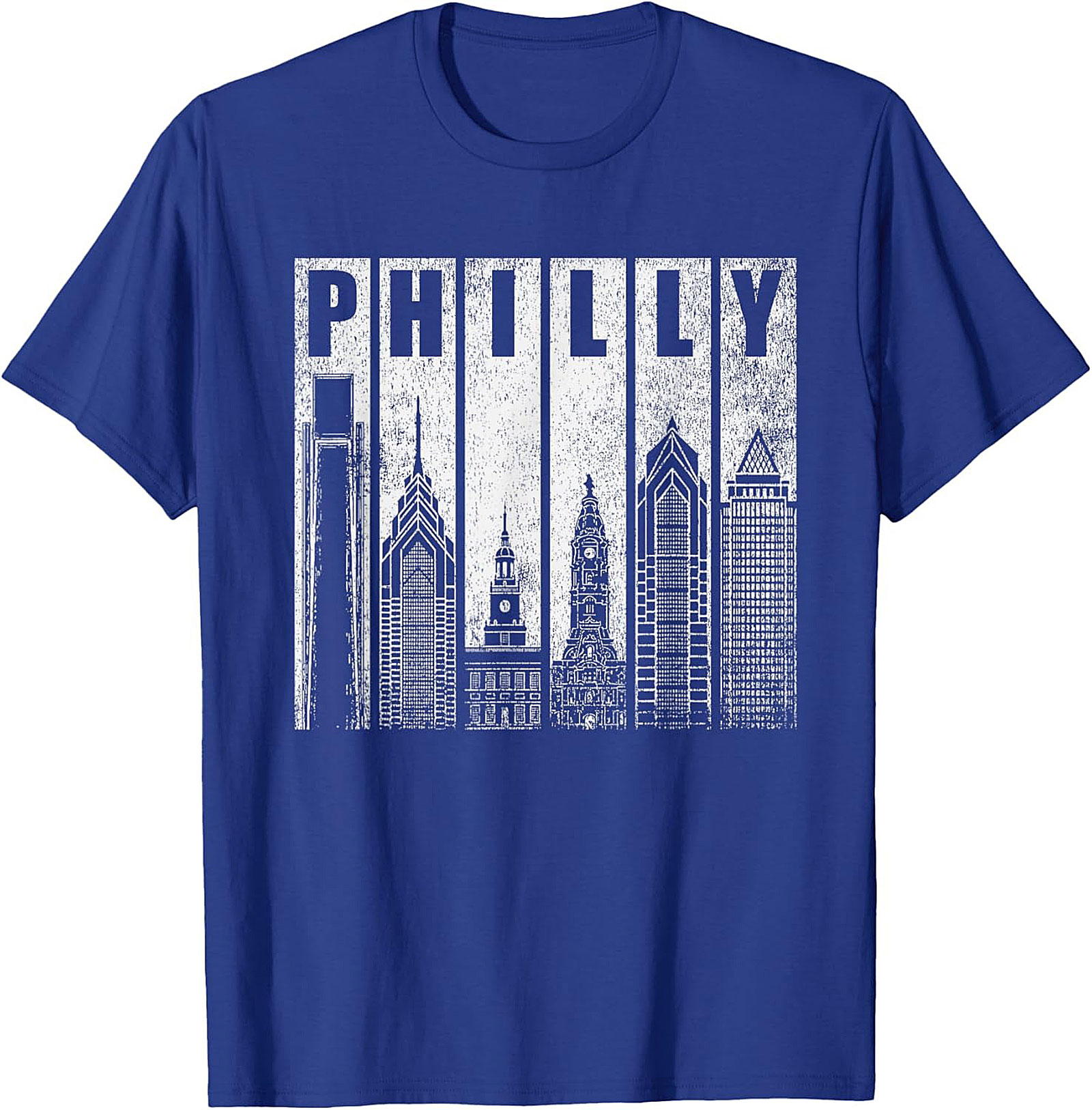 Philly Skyline Graphic Tee Vintage Philadelphia T-Shirt