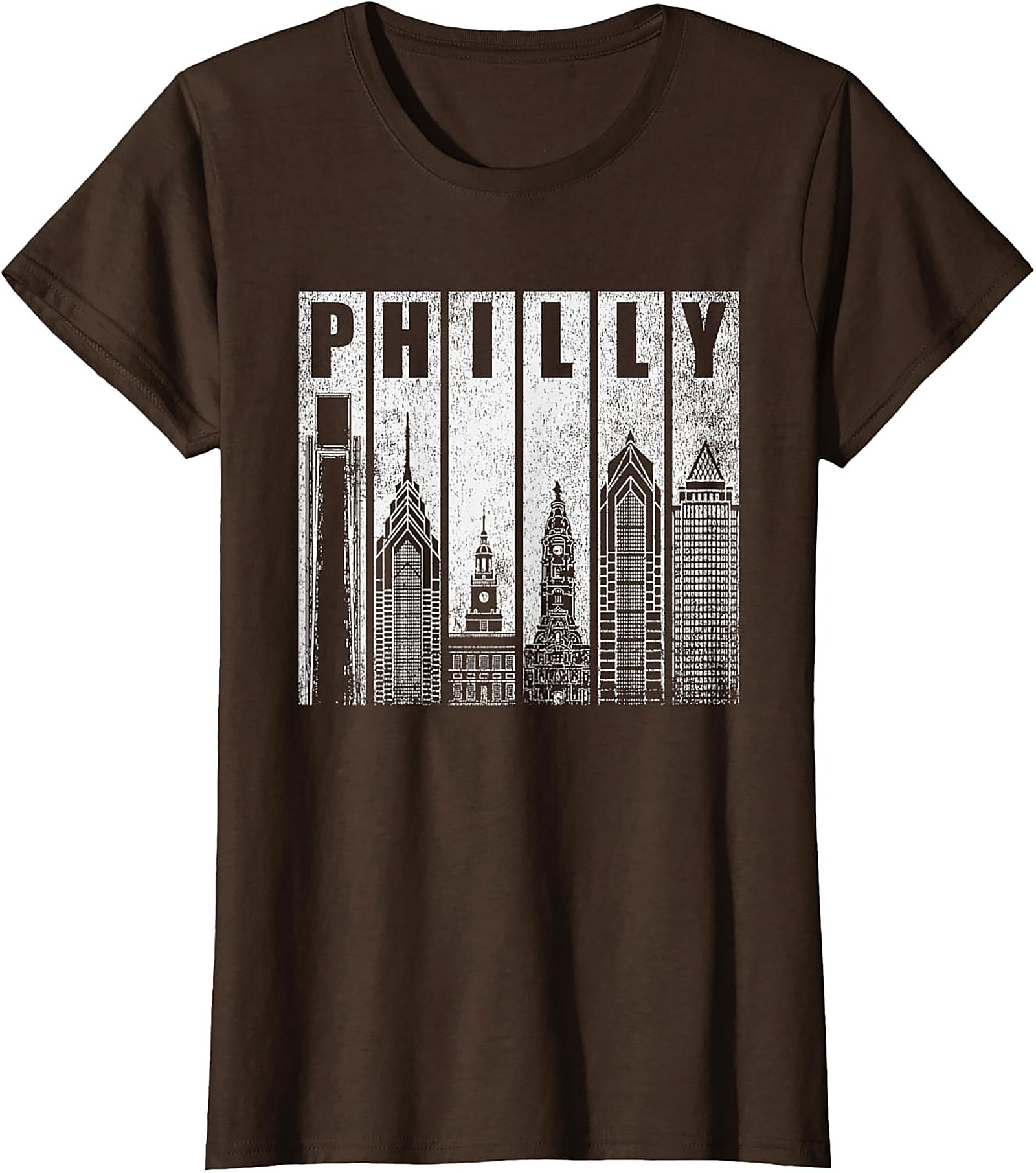 Philly Skyline Graphic Tee Vintage Philadelphia T-Shirt