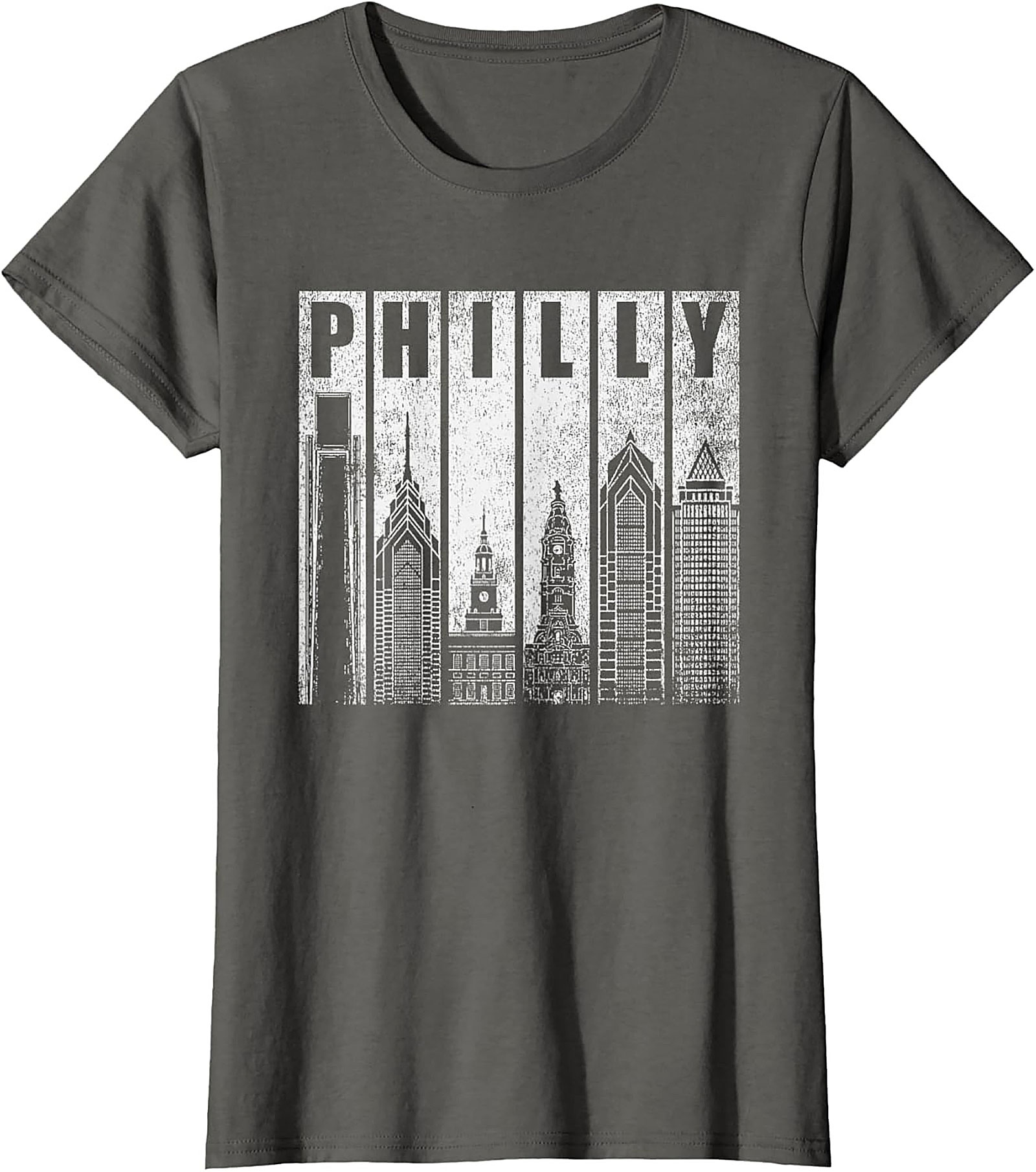 Philly Skyline Graphic Tee Vintage Philadelphia T-Shirt
