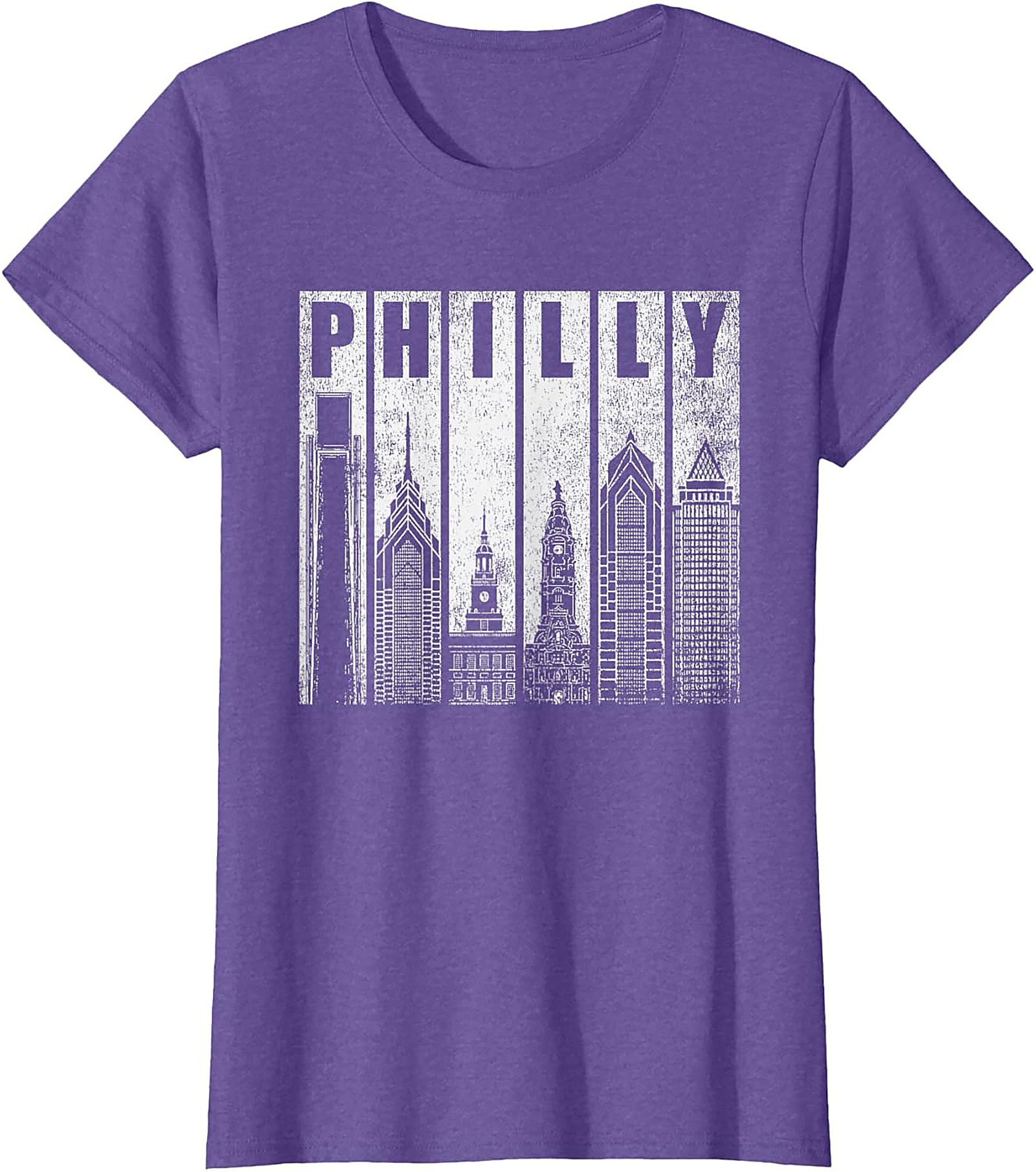 Philly Skyline Graphic Tee Vintage Philadelphia T-Shirt