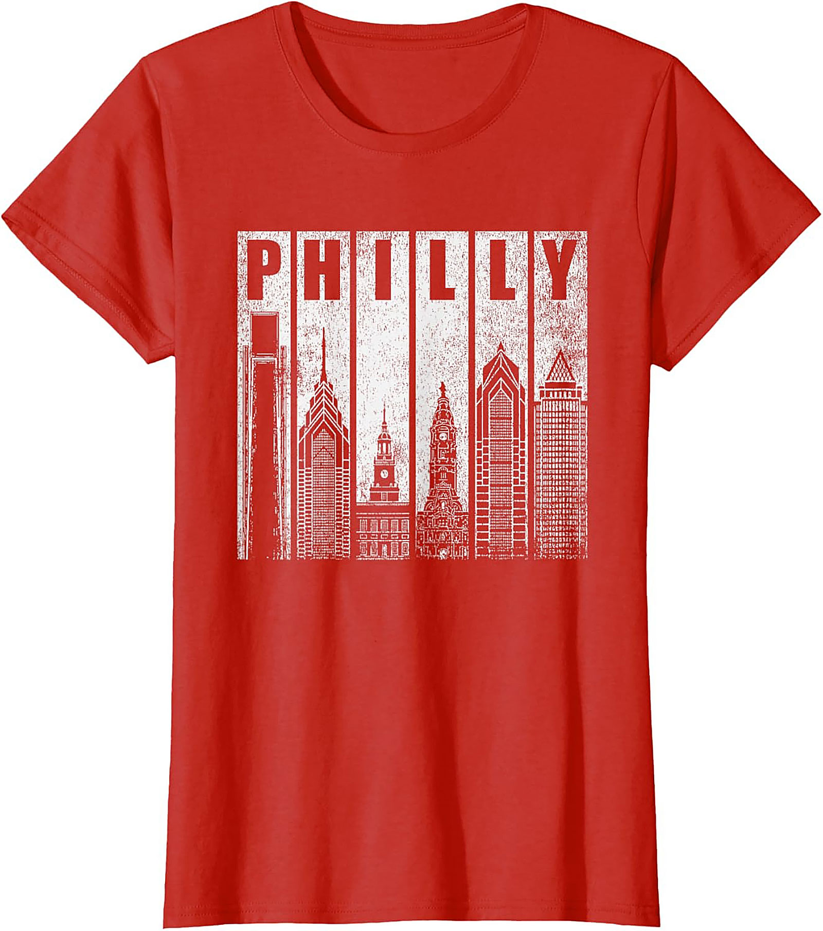 Philly Skyline Graphic Tee Vintage Philadelphia T-Shirt