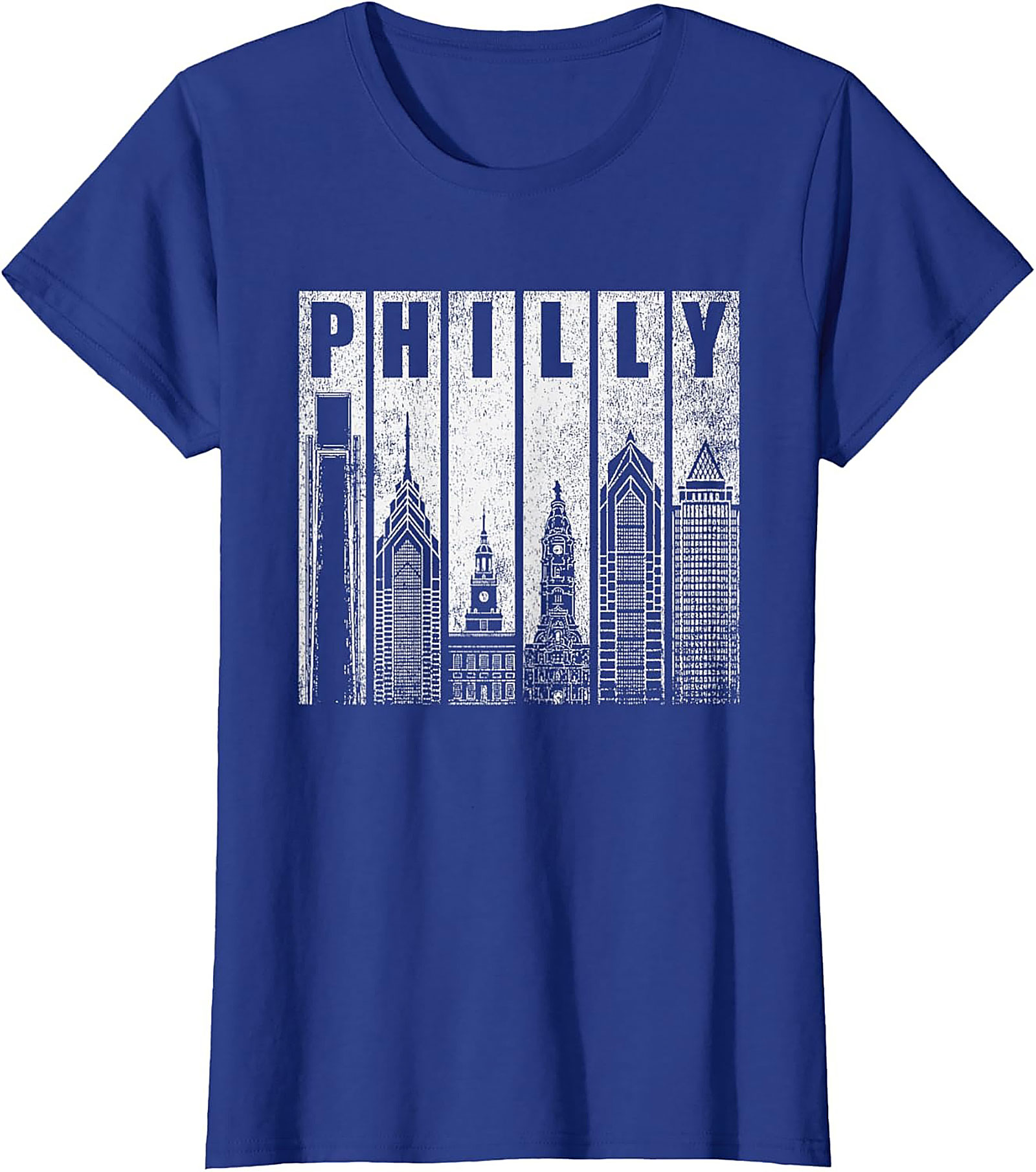 Philly Skyline Graphic Tee Vintage Philadelphia T-Shirt