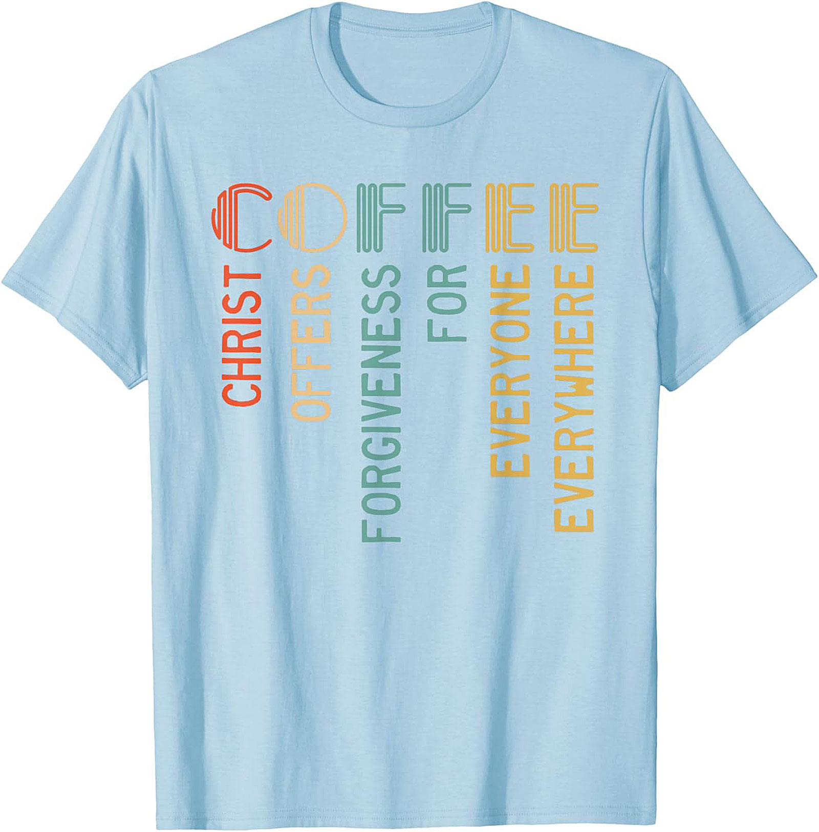 Christian Coffee Forgiveness Retro T-Shirt Faith Graphic Tee