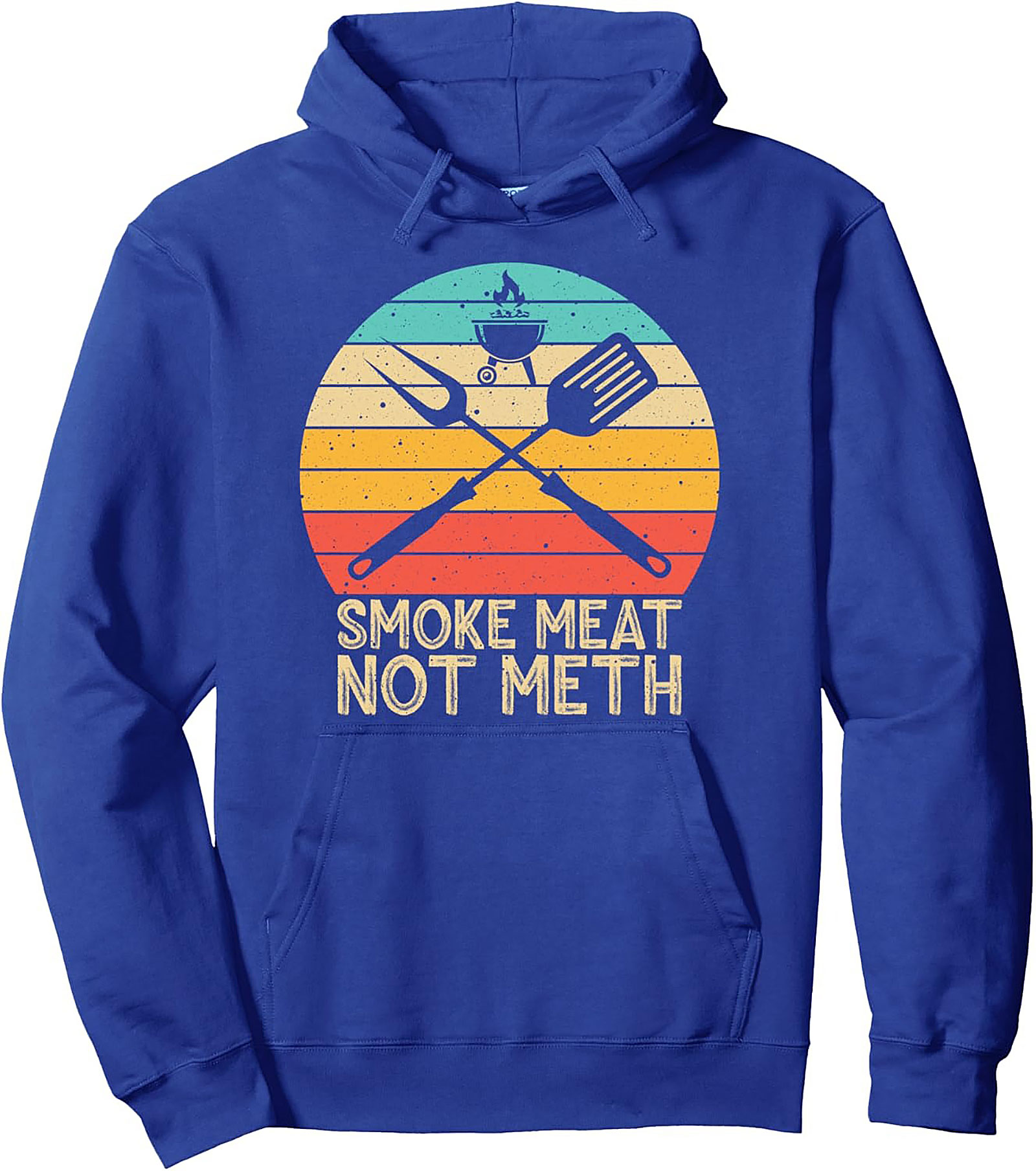 Smoke Meat Not Meth Hoodie | Funny BBQ Graphic Pullover