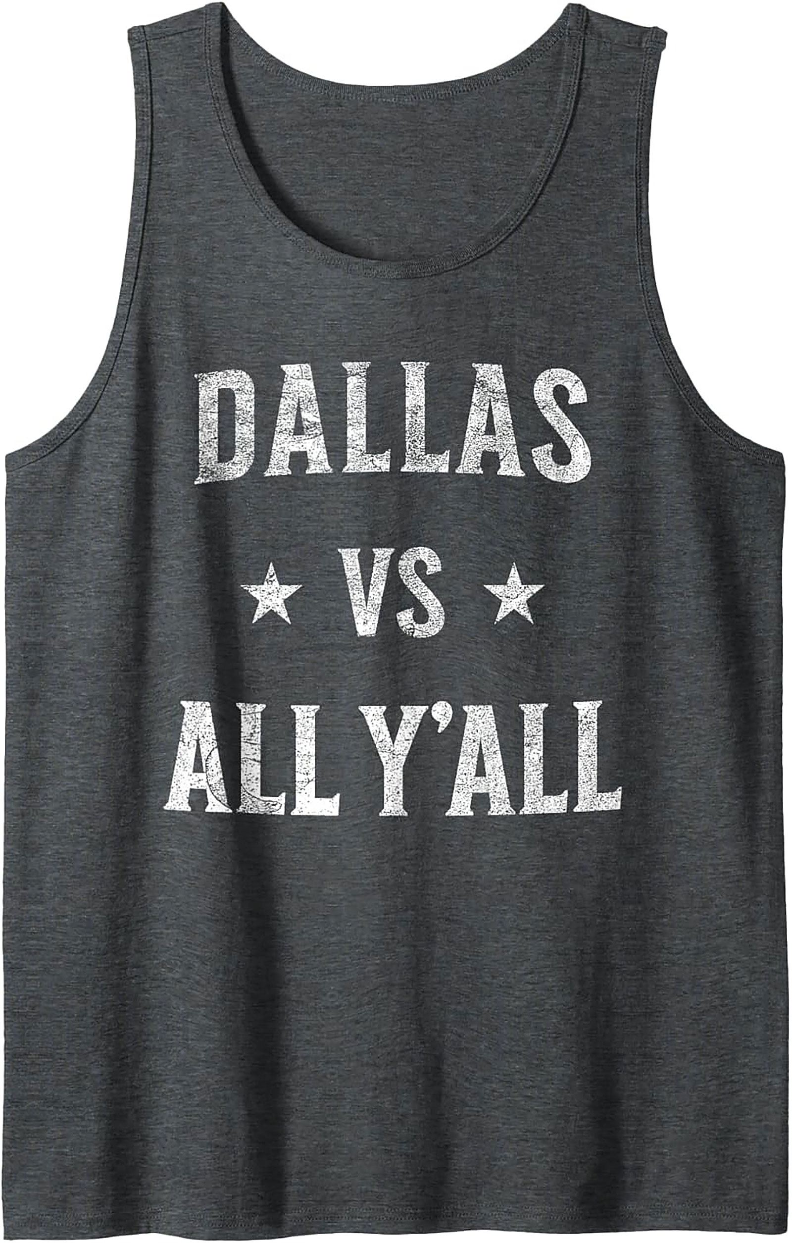 Dallas VS All Y'all Tank Top Texas Graphic Sleeveless Tee