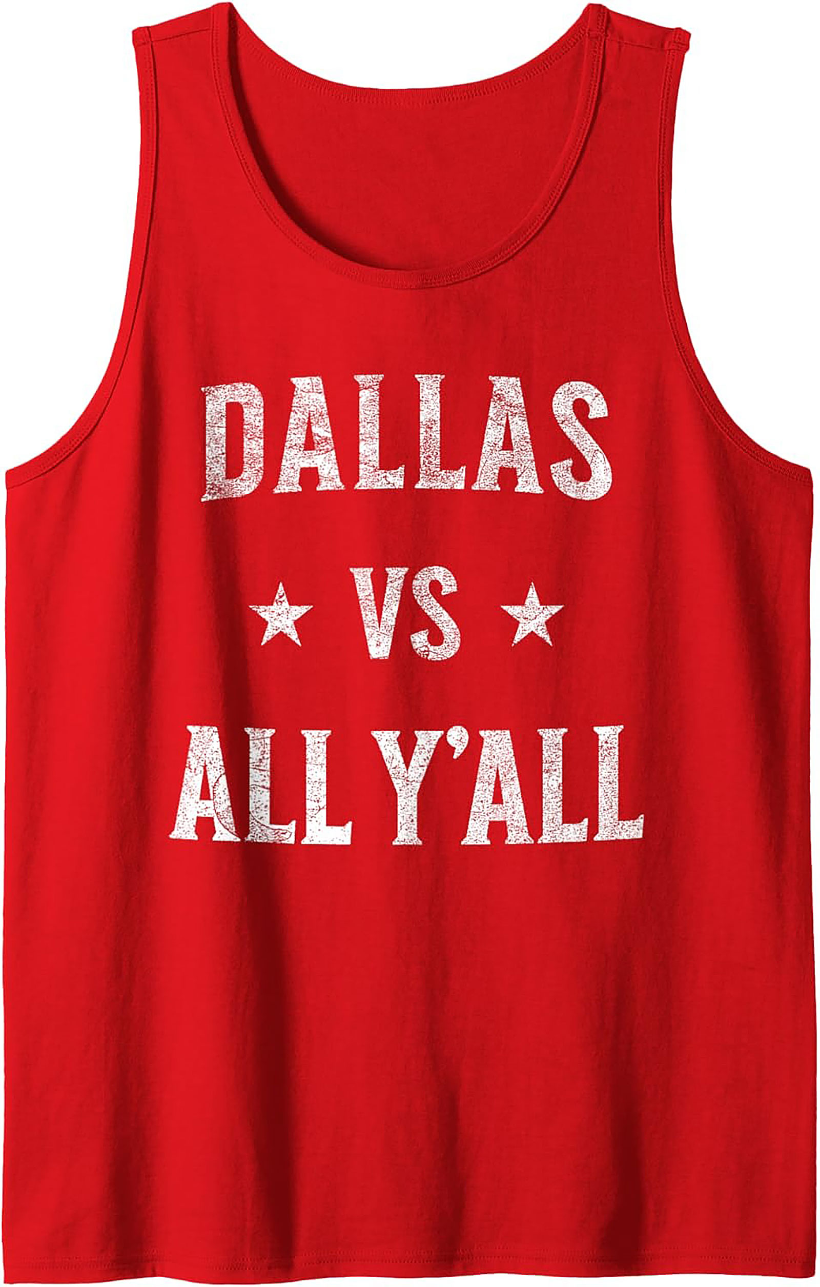 Dallas VS All Y'all Tank Top Texas Graphic Sleeveless Tee