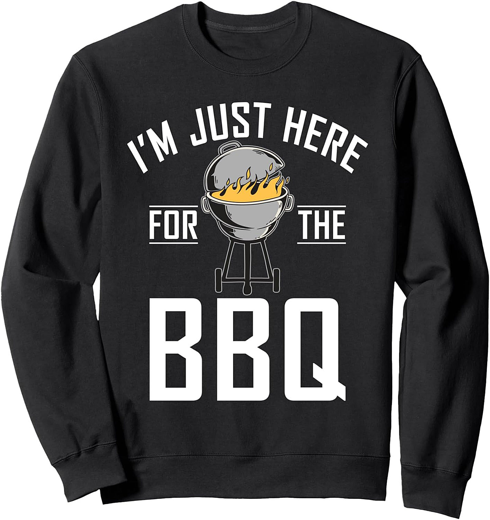 Funny BBQ Graphic Sweatshirt - Cozy Grilling Crewneck