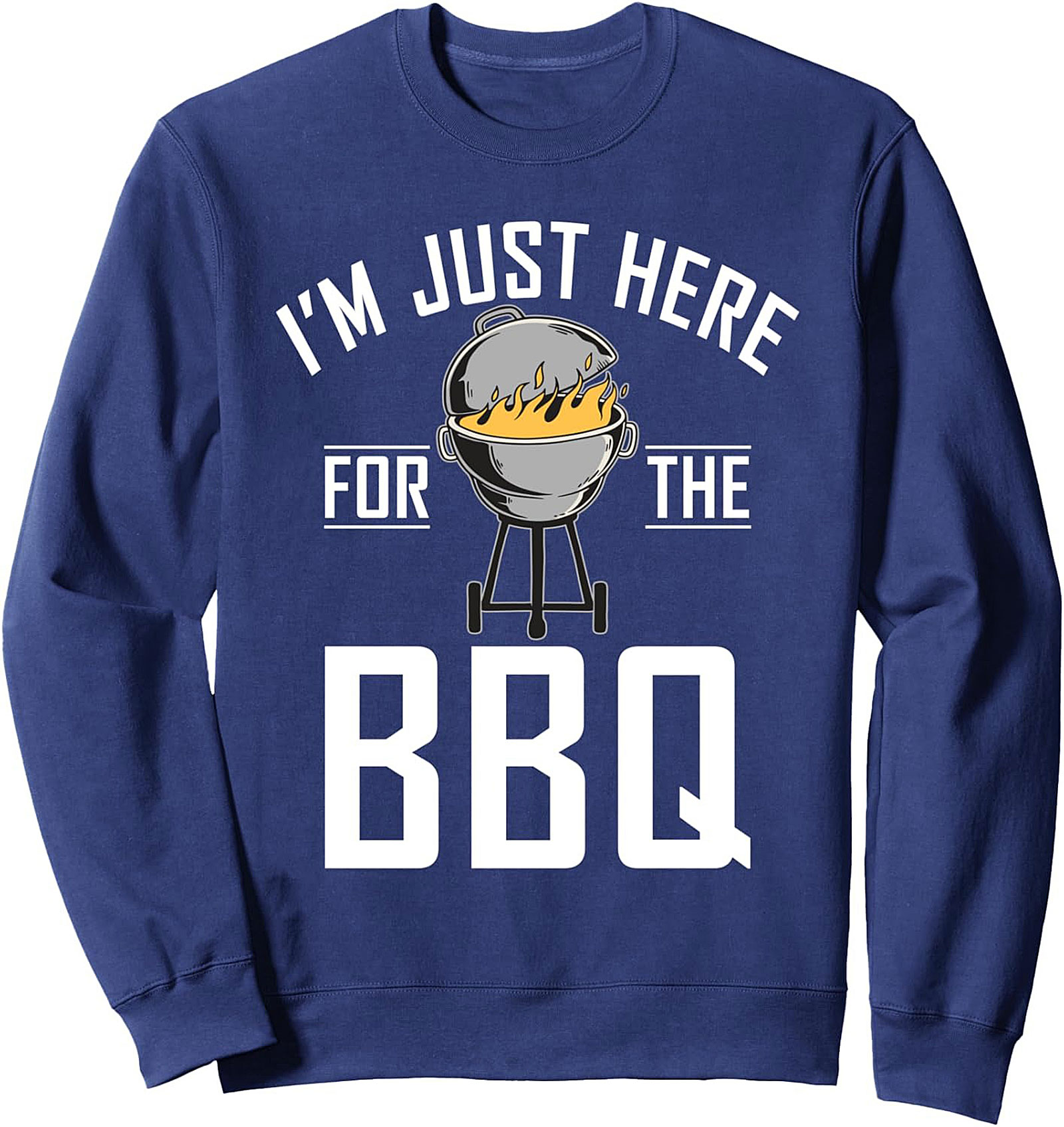 Funny BBQ Graphic Sweatshirt - Cozy Grilling Crewneck