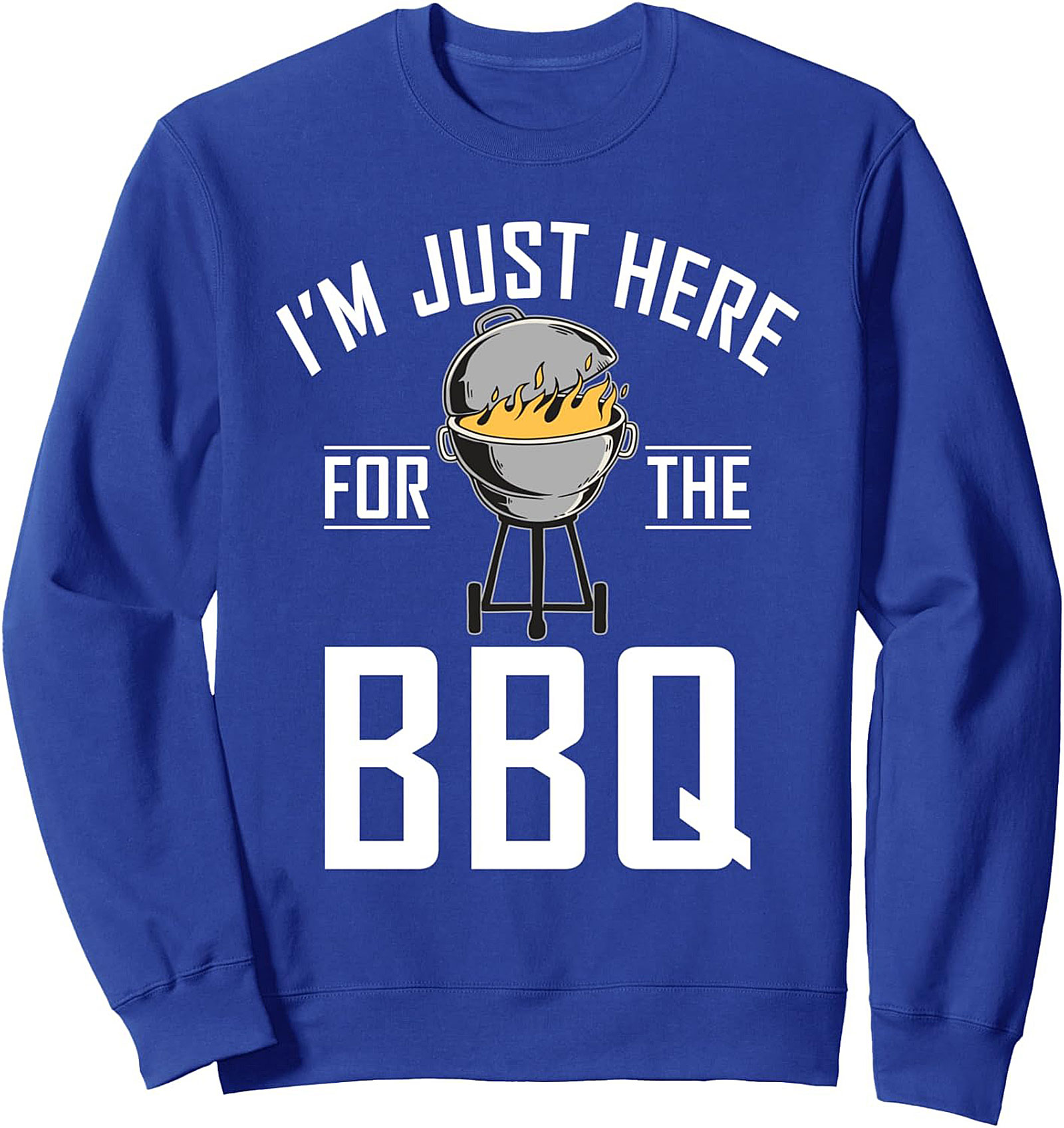 Funny BBQ Graphic Sweatshirt - Cozy Grilling Crewneck