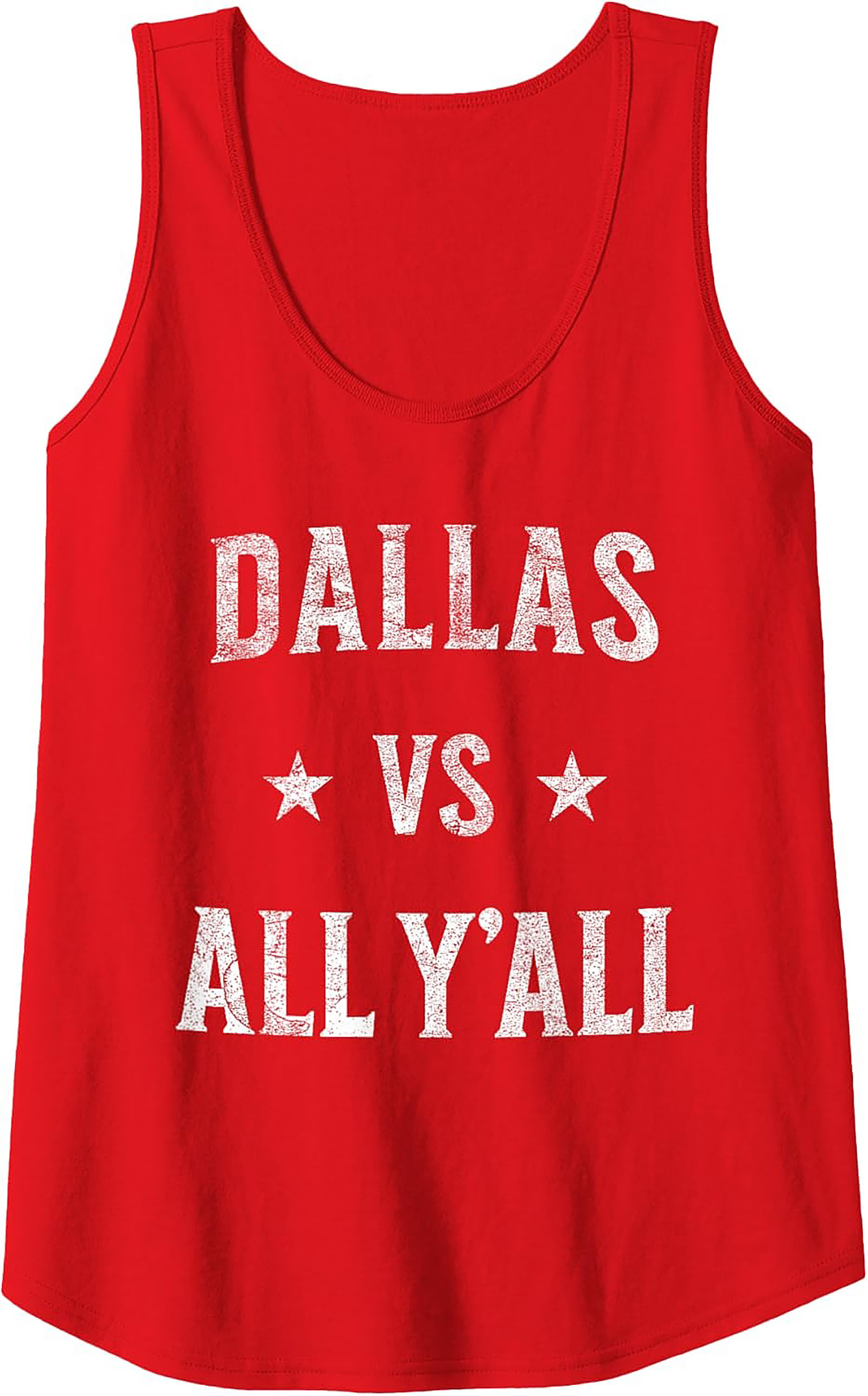 Dallas VS All Y'all Tank Top Texas Graphic Sleeveless Tee