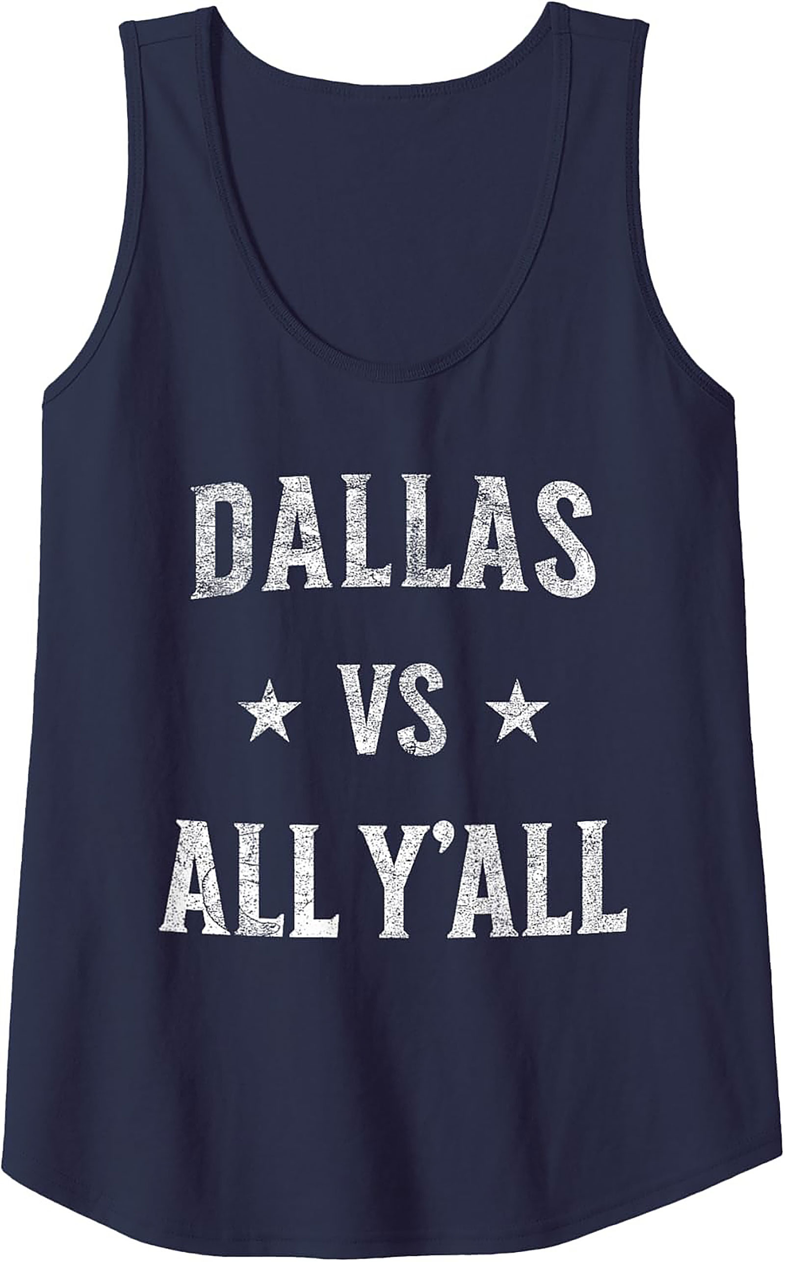 Dallas VS All Y'all Tank Top Texas Graphic Sleeveless Tee