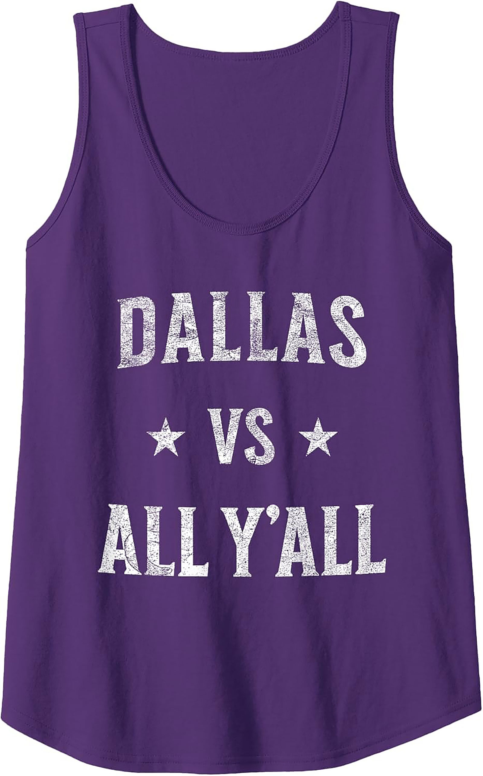 Dallas VS All Y'all Tank Top Texas Graphic Sleeveless Tee
