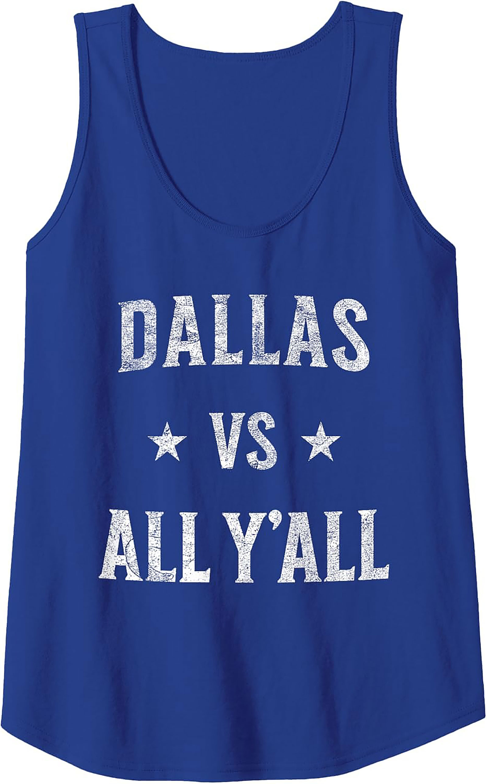 Dallas VS All Y'all Tank Top Texas Graphic Sleeveless Tee