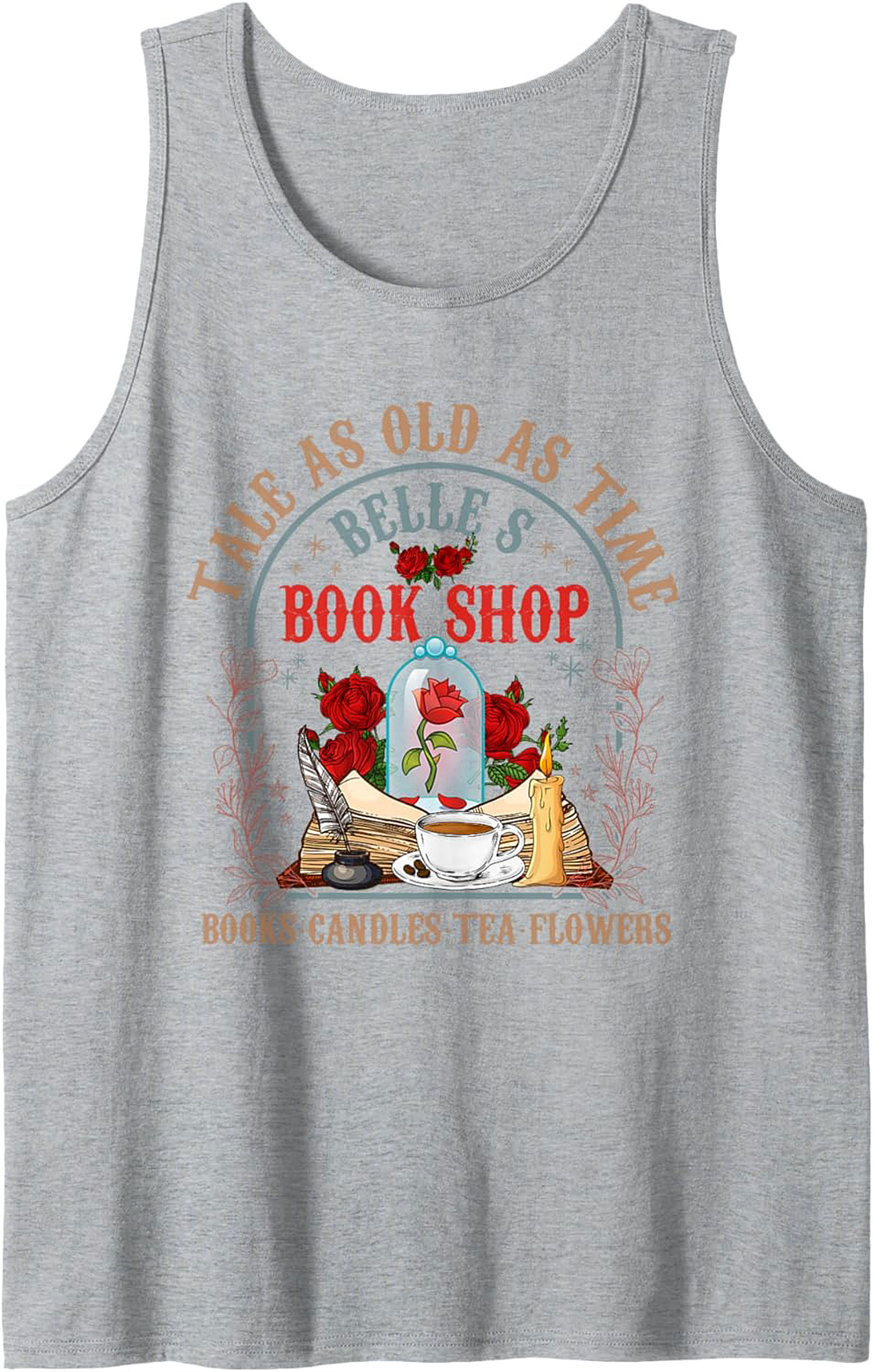  Belle's Book Shop Tank Top Tale As Old As Time Graphic