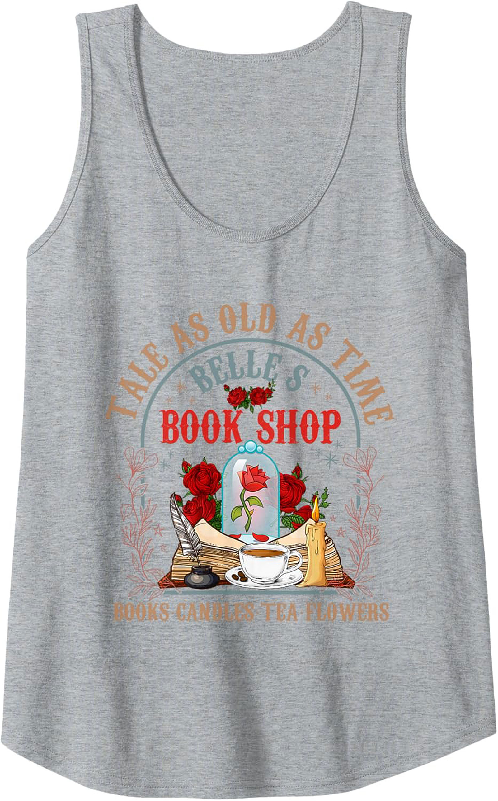  Belle's Book Shop Tank Top Tale As Old As Time Graphic