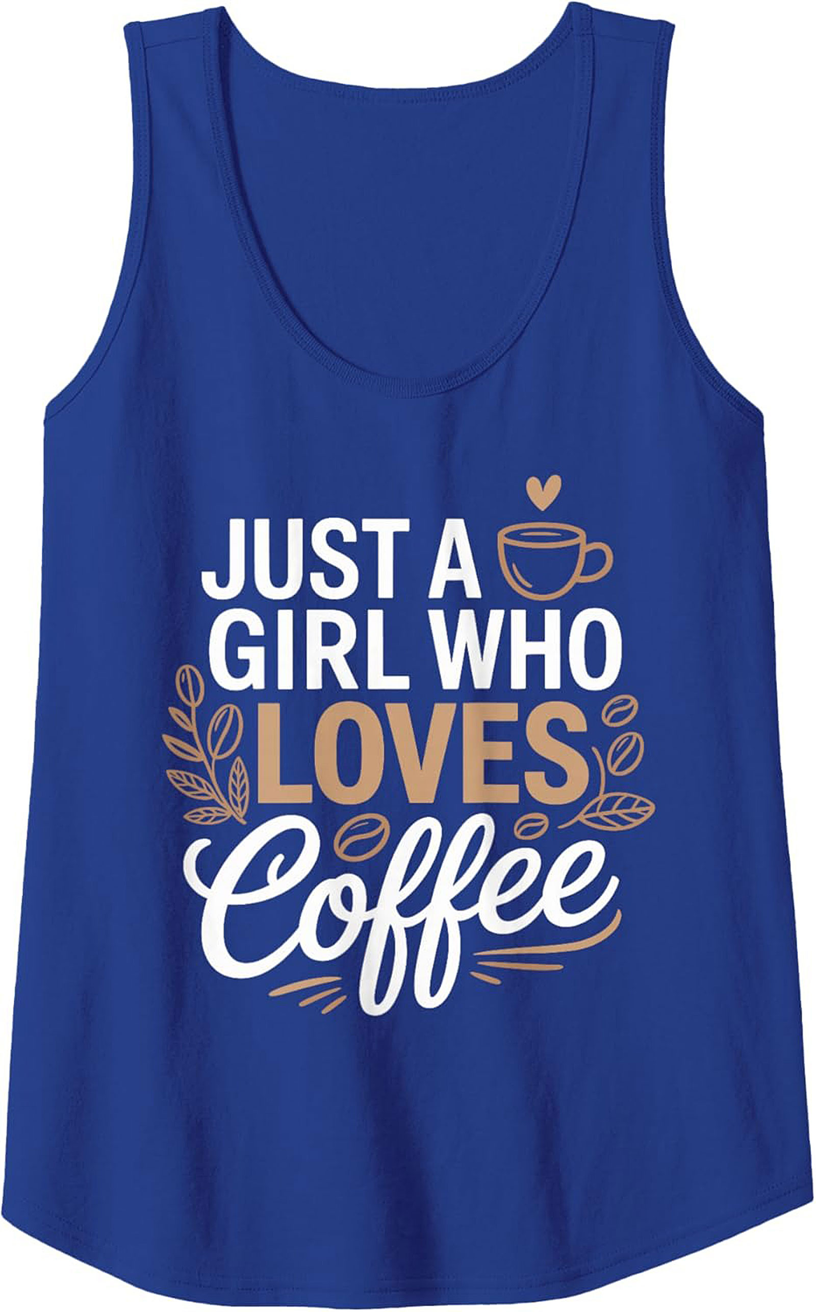 Coffee Lover Graphic Tank Top - Cute Summer Sleeveless Tee