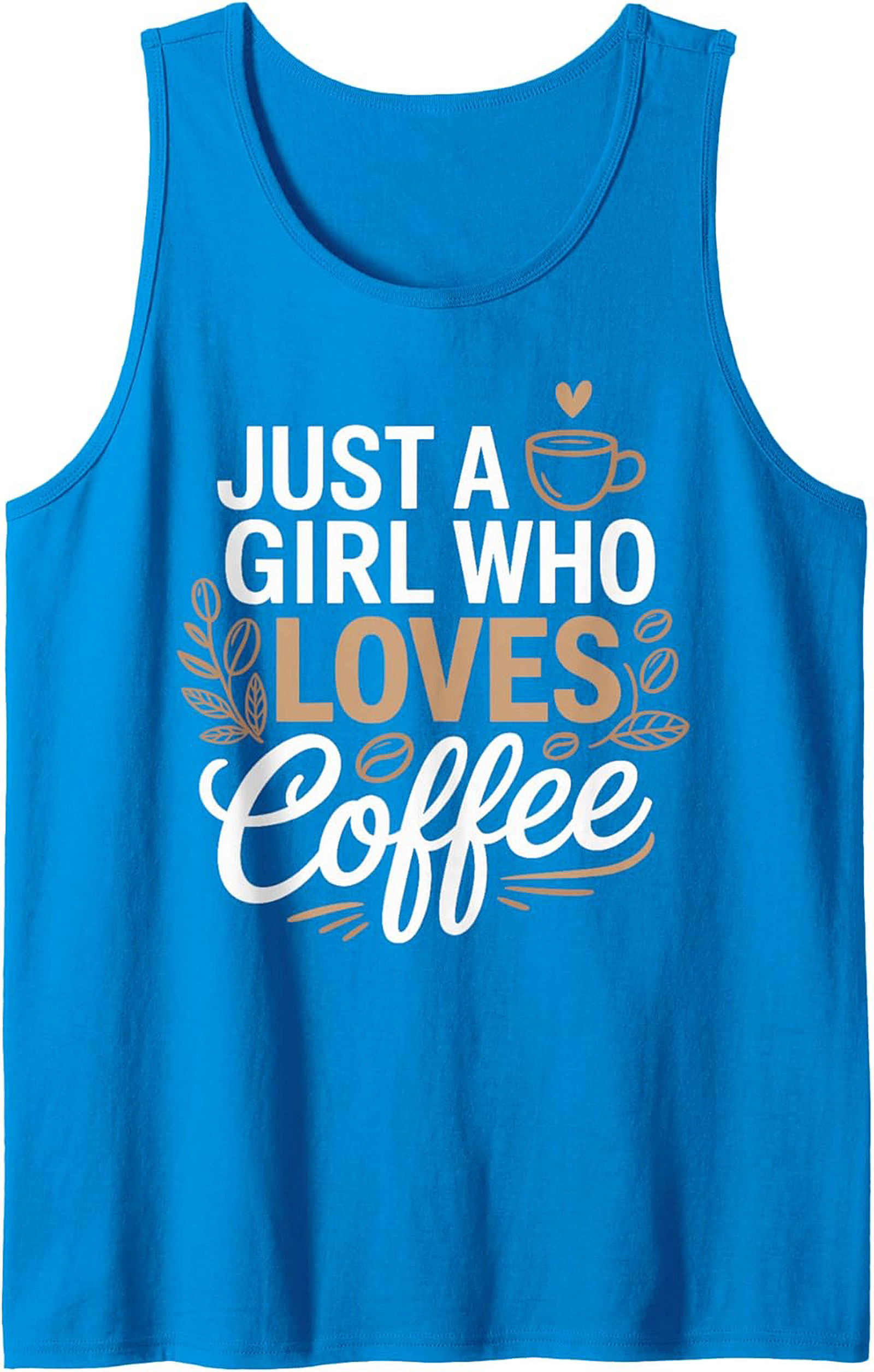 Coffee Lover Graphic Tank Top - Cute Summer Sleeveless Tee
