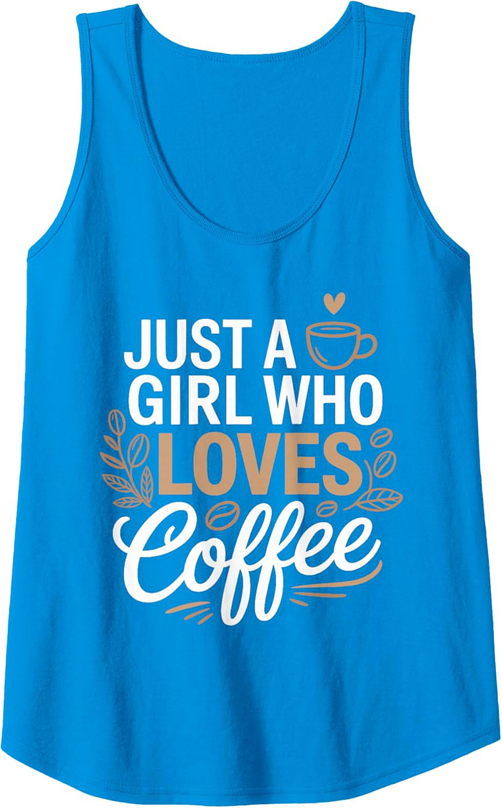 Coffee Lover Graphic Tank Top - Cute Summer Sleeveless Tee