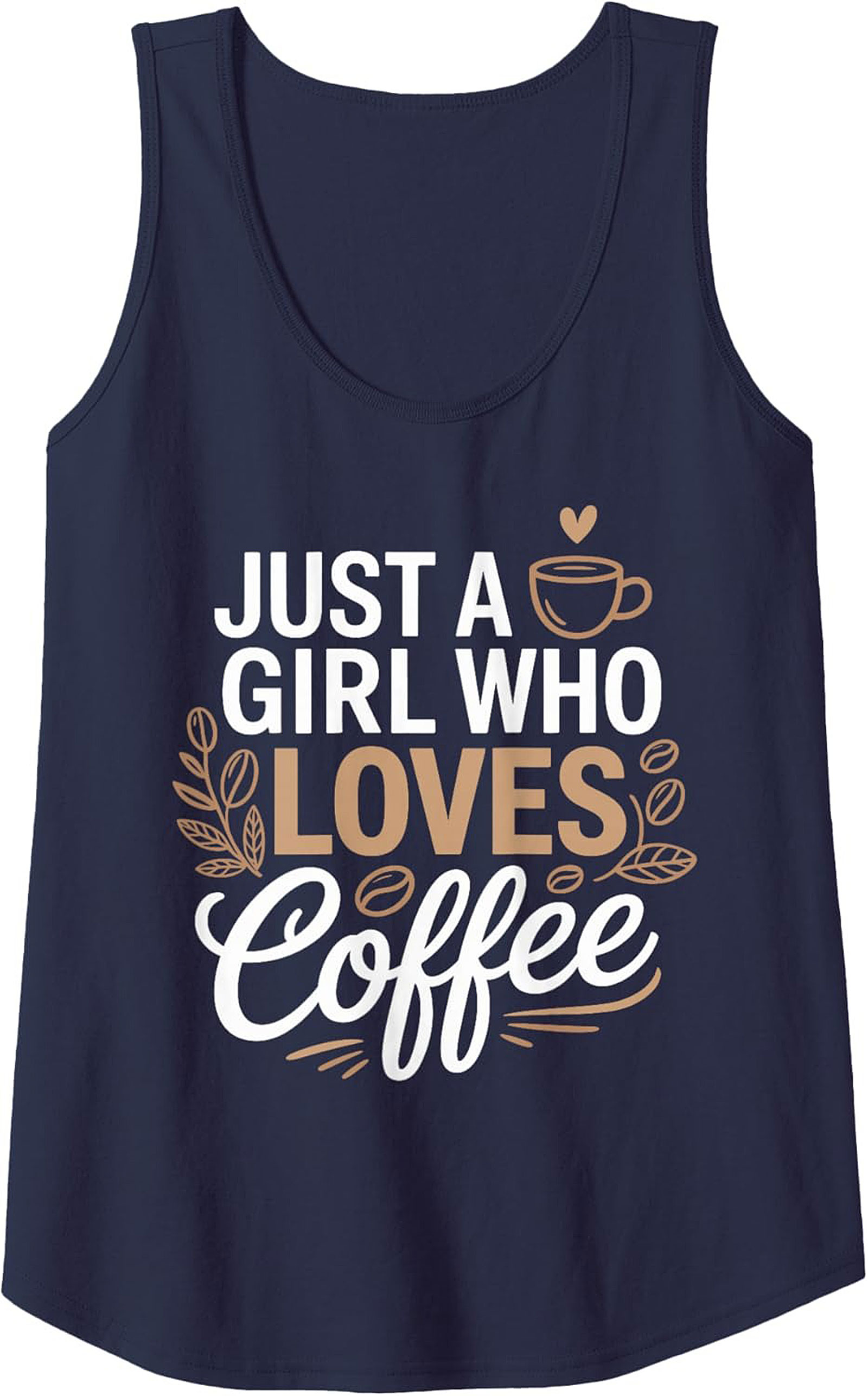 Coffee Lover Graphic Tank Top - Cute Summer Sleeveless Tee
