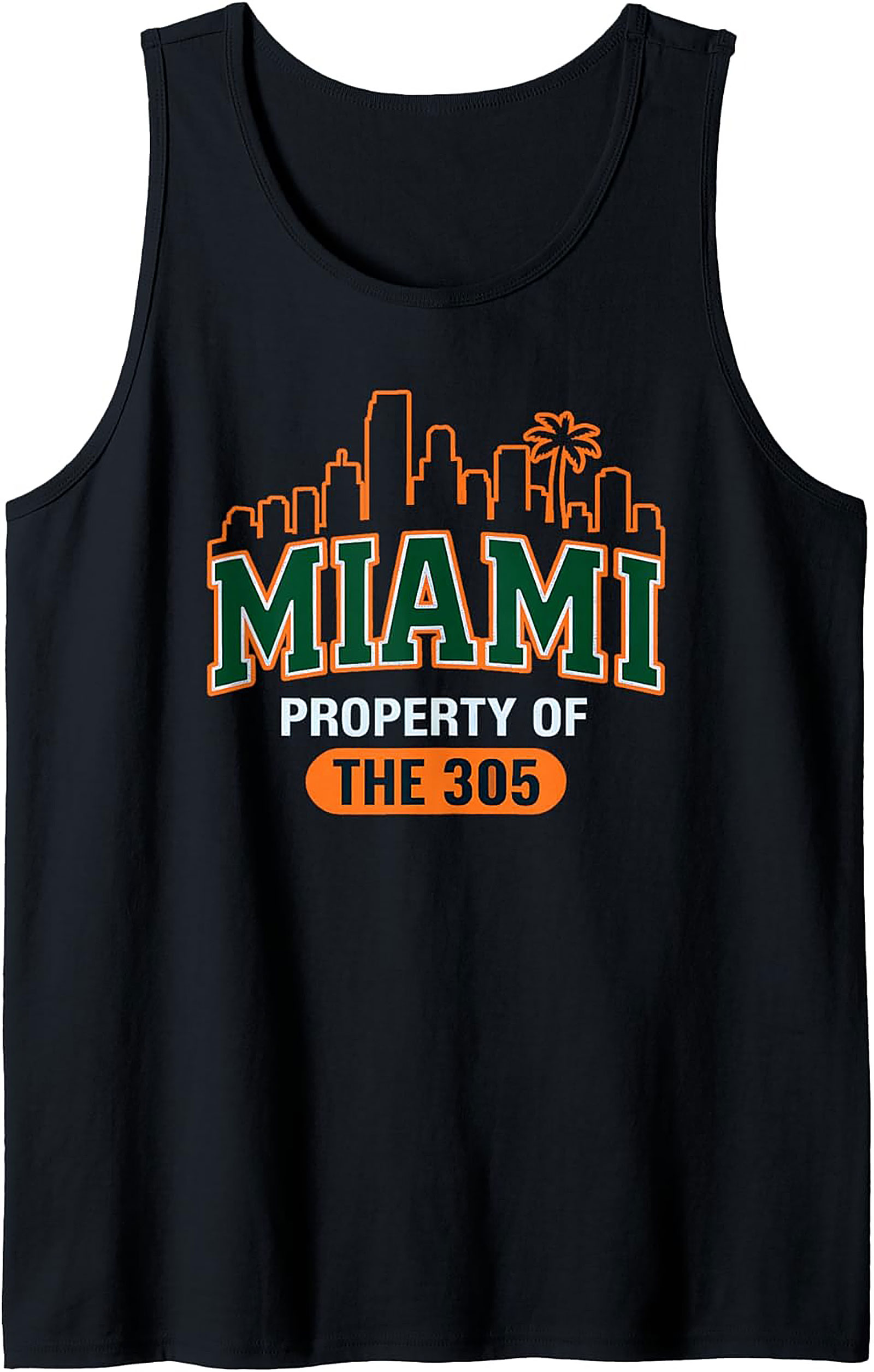 Miami 305 Graphic Tank Top Property of Miami Sleeveless Tee