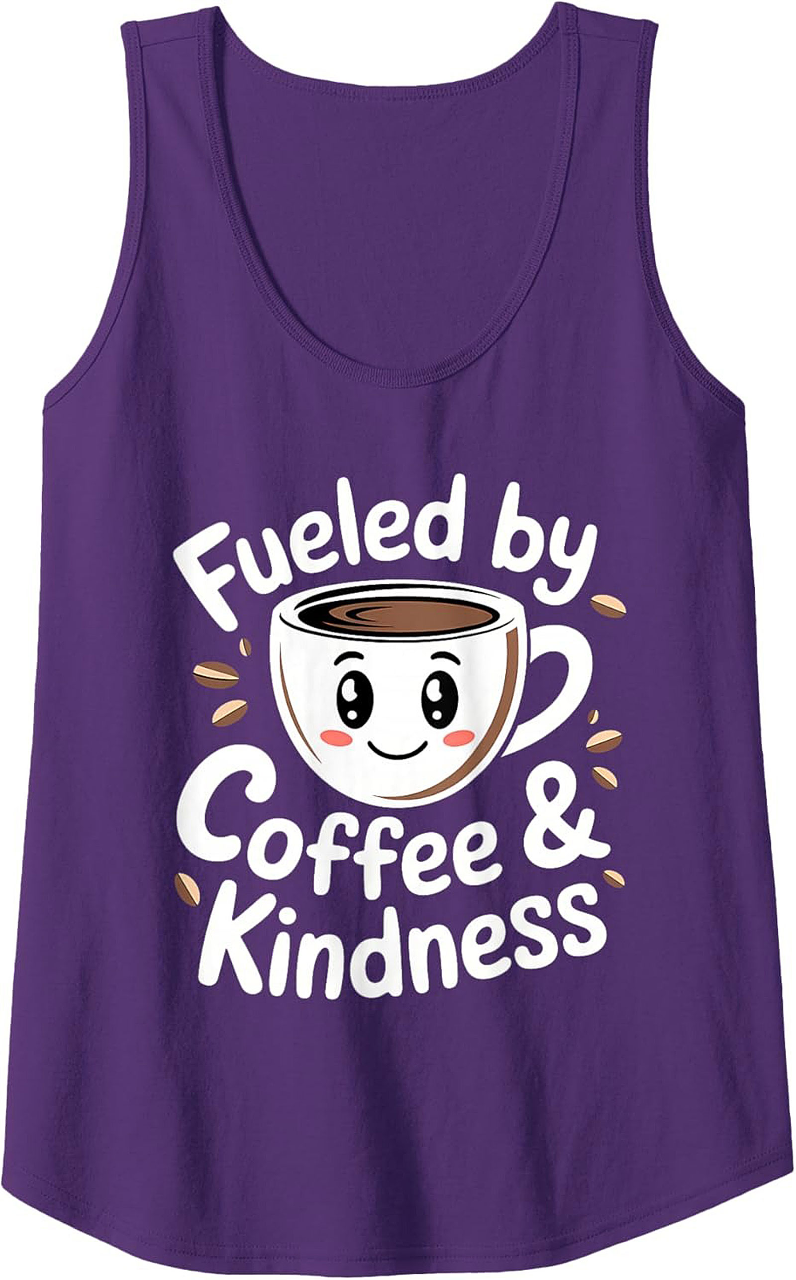 Fueled by Coffee & Kindness Graphic Tank Cute Coffee Gift
